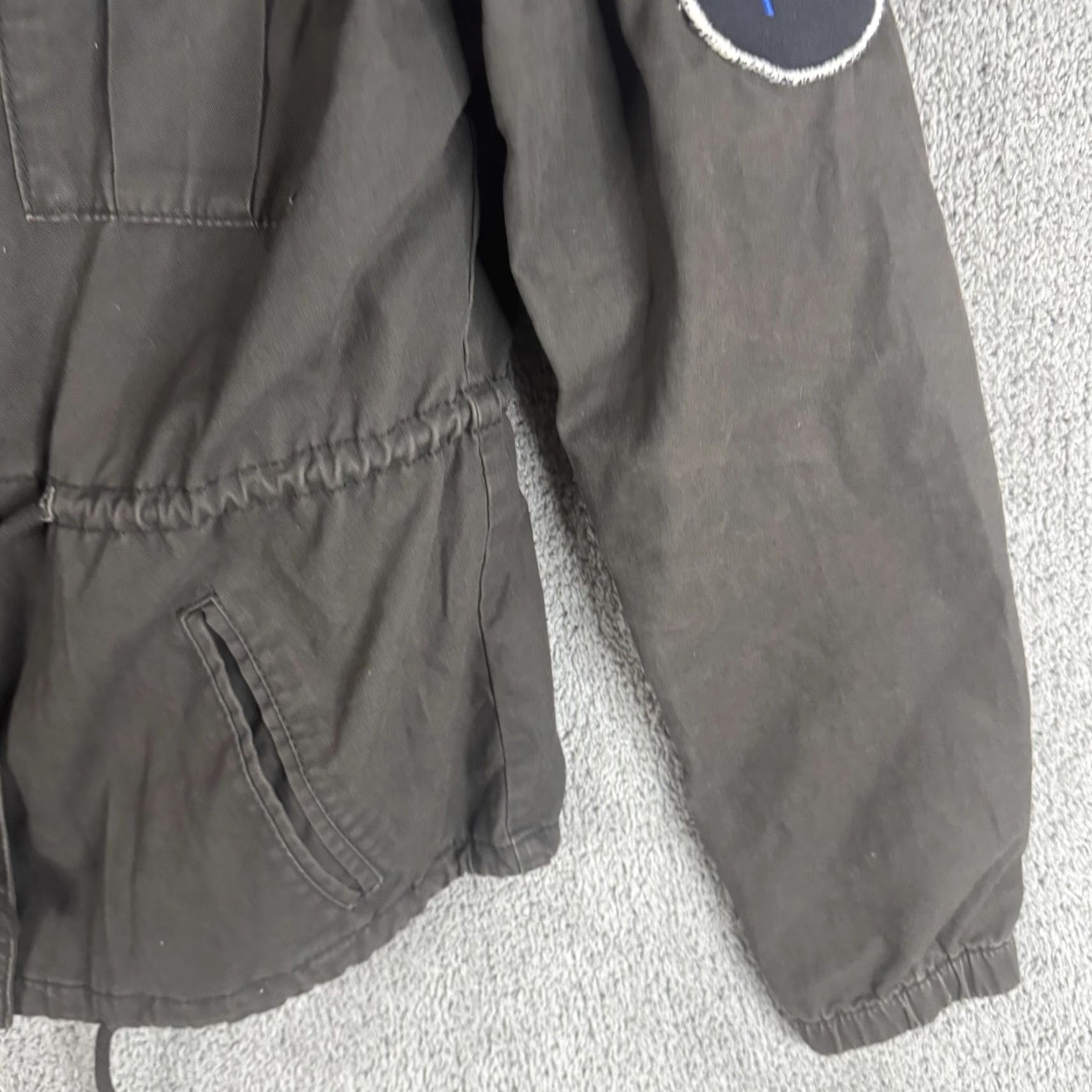Old Navy Old Navy Jacket Womens Small Black Military Full Zip Band Punk Patches Pins Size S / US 4 / IT 40 - 4 Thumbnail