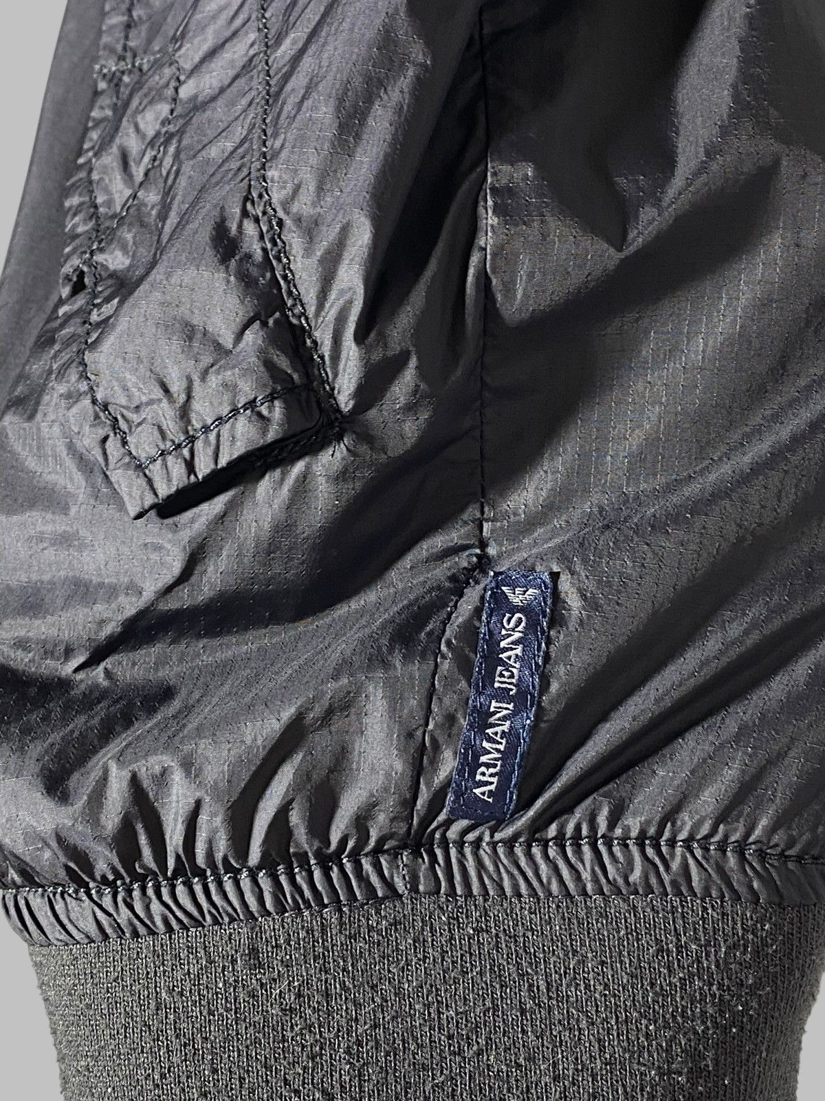 Armani 🔥 Y2K ARMANI JEANS REVERSIBLE NYLON BOMBER MILANO FLEX Size US L / EU 52-54 / 3 - 11 Thumbnail