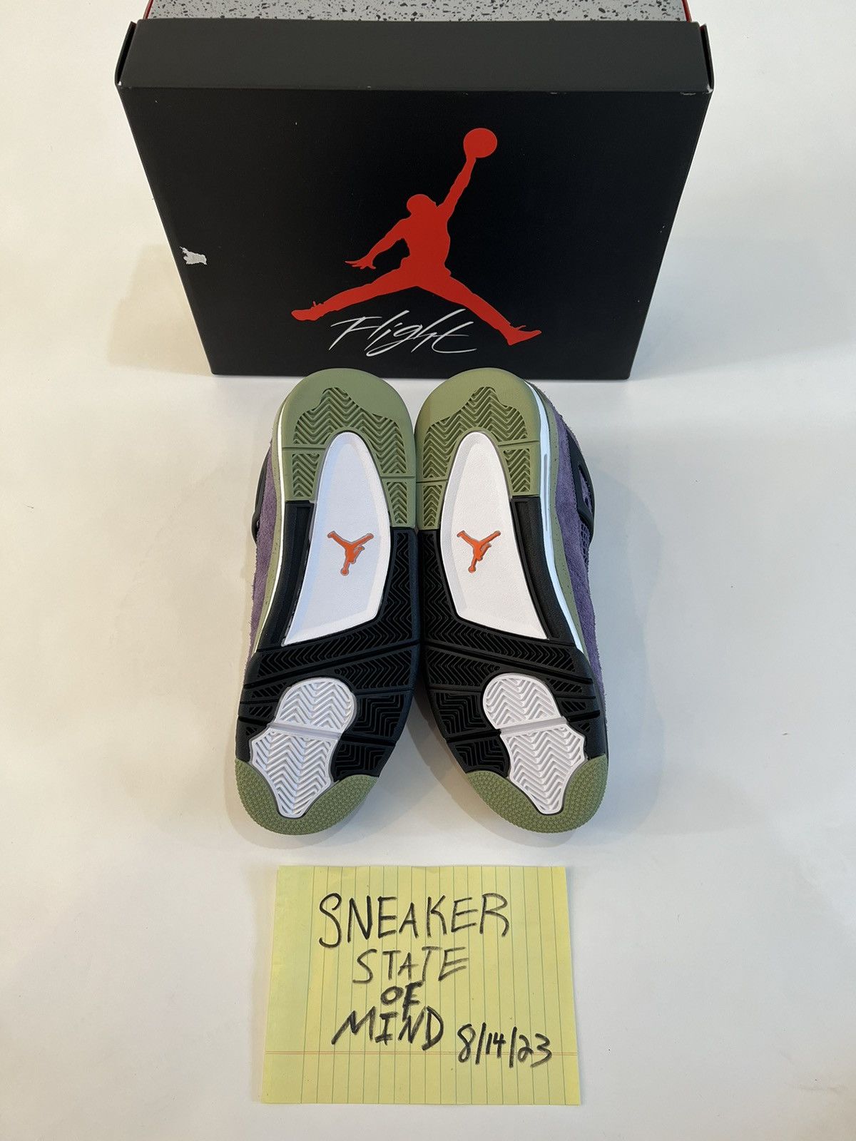 Jordan Brand × Nike BRAND NEW JORDAN 4 “PURPLE CANYON” MENS: 8.5 WOMENS: 10 Size US 8.5 / EU 41-42 - 5 Thumbnail