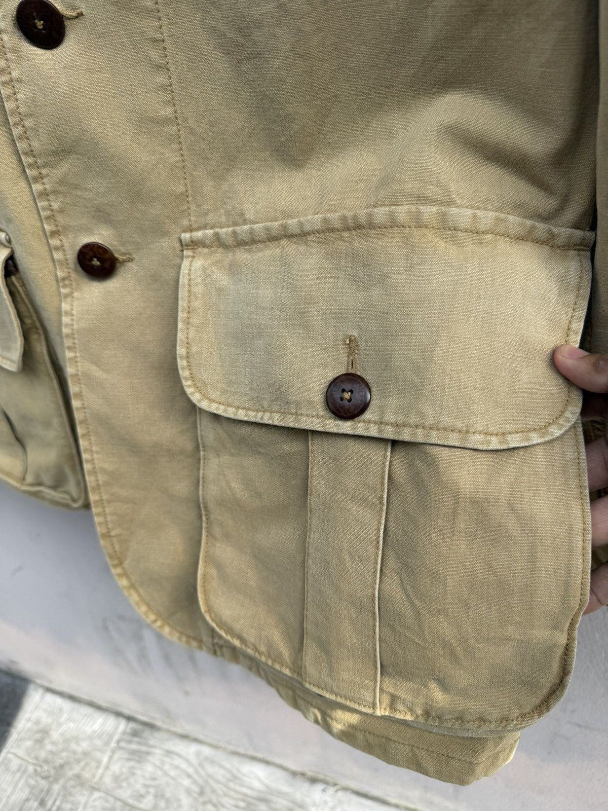 Polo Ralph Lauren 90’s POLO Ralph Lauren Sportman Hunting 3D Pocket Jacket Size US L / EU 52-54 / 3 - 16 Thumbnail