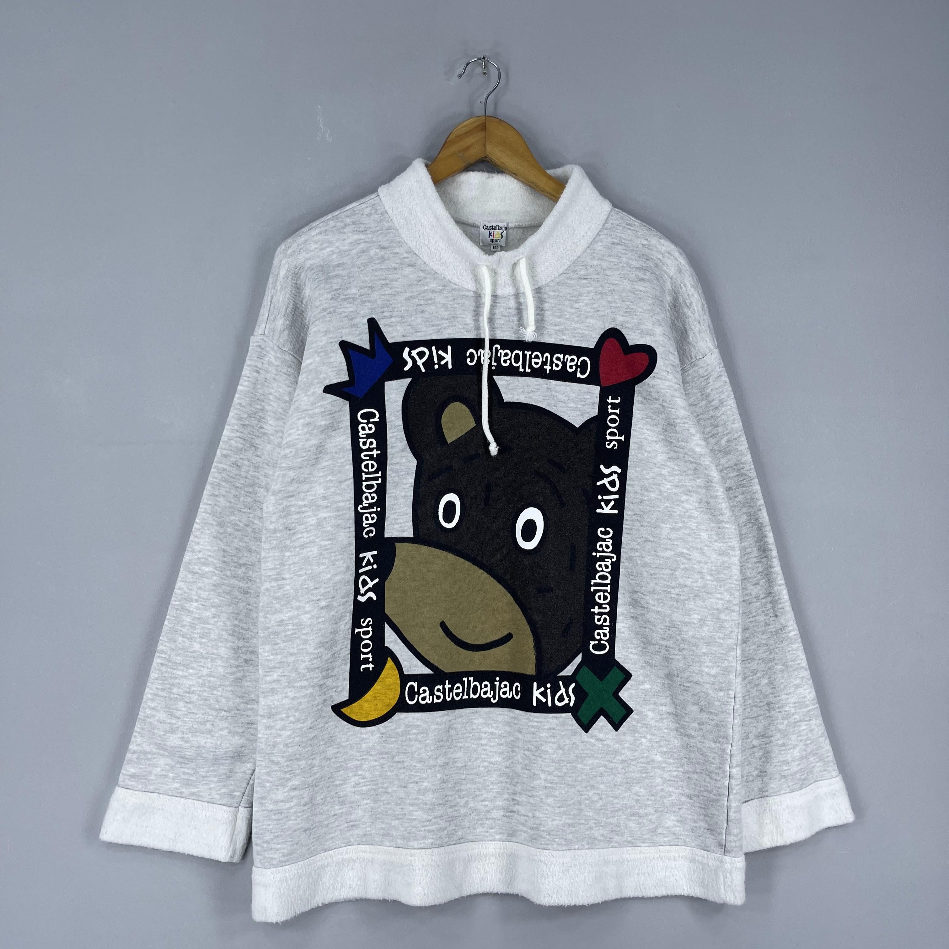 Jean Charles De Castelbajac Vintage 90s JC CASTELBAJAC Pop Art Bear Printed Sweater Size US M / EU 48-50 / 2 - 3 Thumbnail