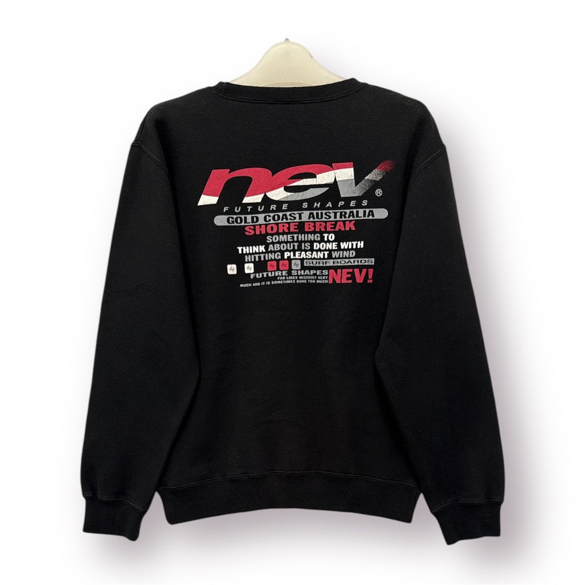 Japanese Brand 🔥 NEV SURF FUTURE SHAPE ROUNDNECK SWEATSHIRT Size US XS / EU 42 / 0 - 9 Thumbnail