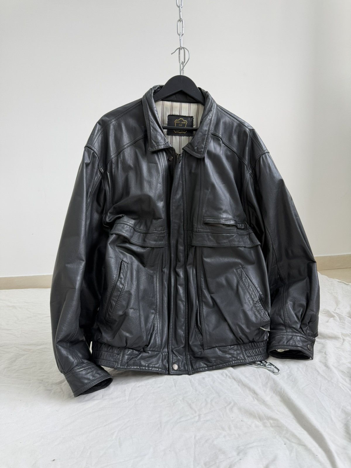 Schott Vintage Redskins Schott Style Heavy Leather Jacket Size US L / EU 52-54 / 3 - 3 Thumbnail