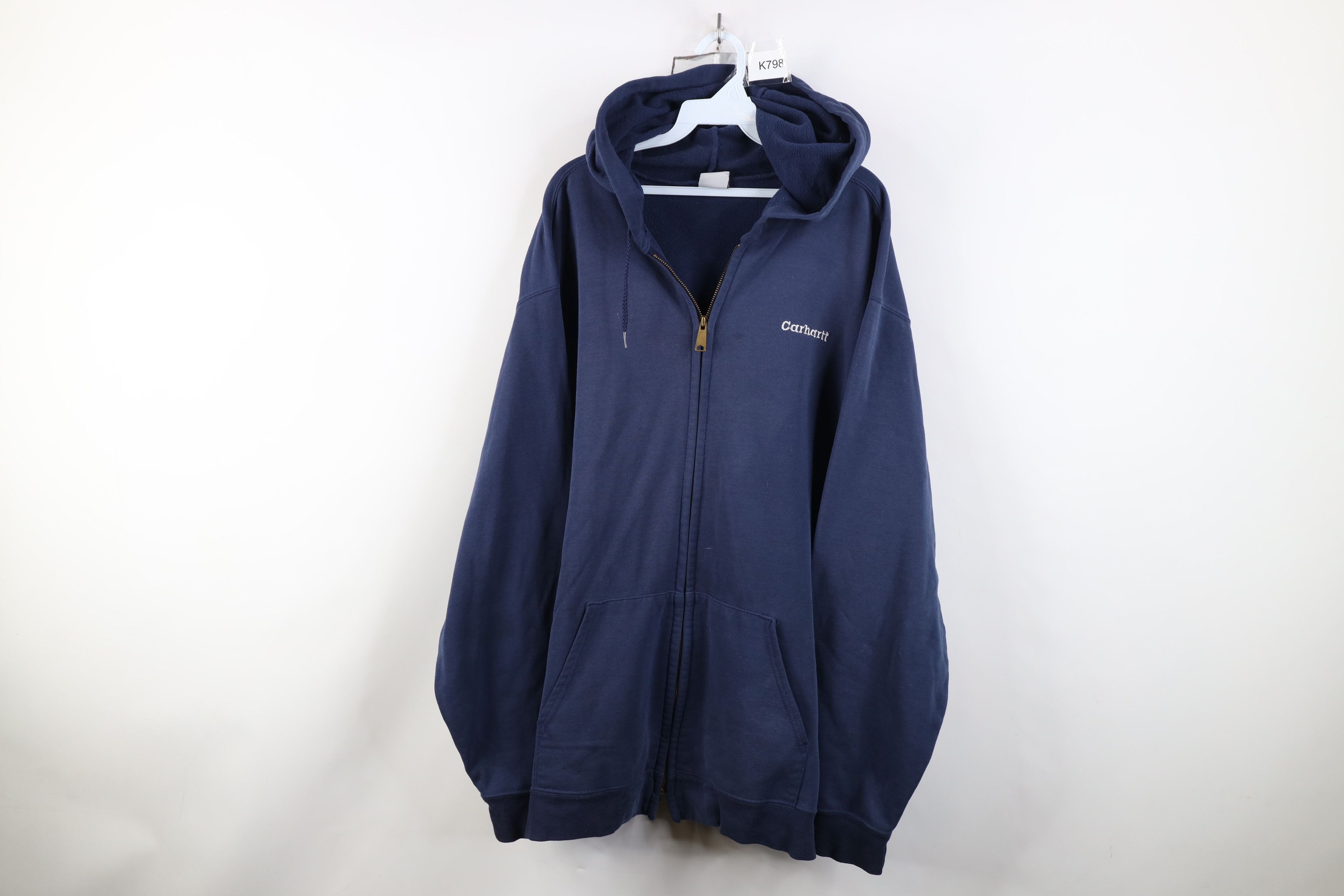 Carhartt Vintage 90s Y2K Carhartt Spell Full Zip Hoodie Sweatshirt Size US XXL / EU 58 / 5 - 1 Thumbnail