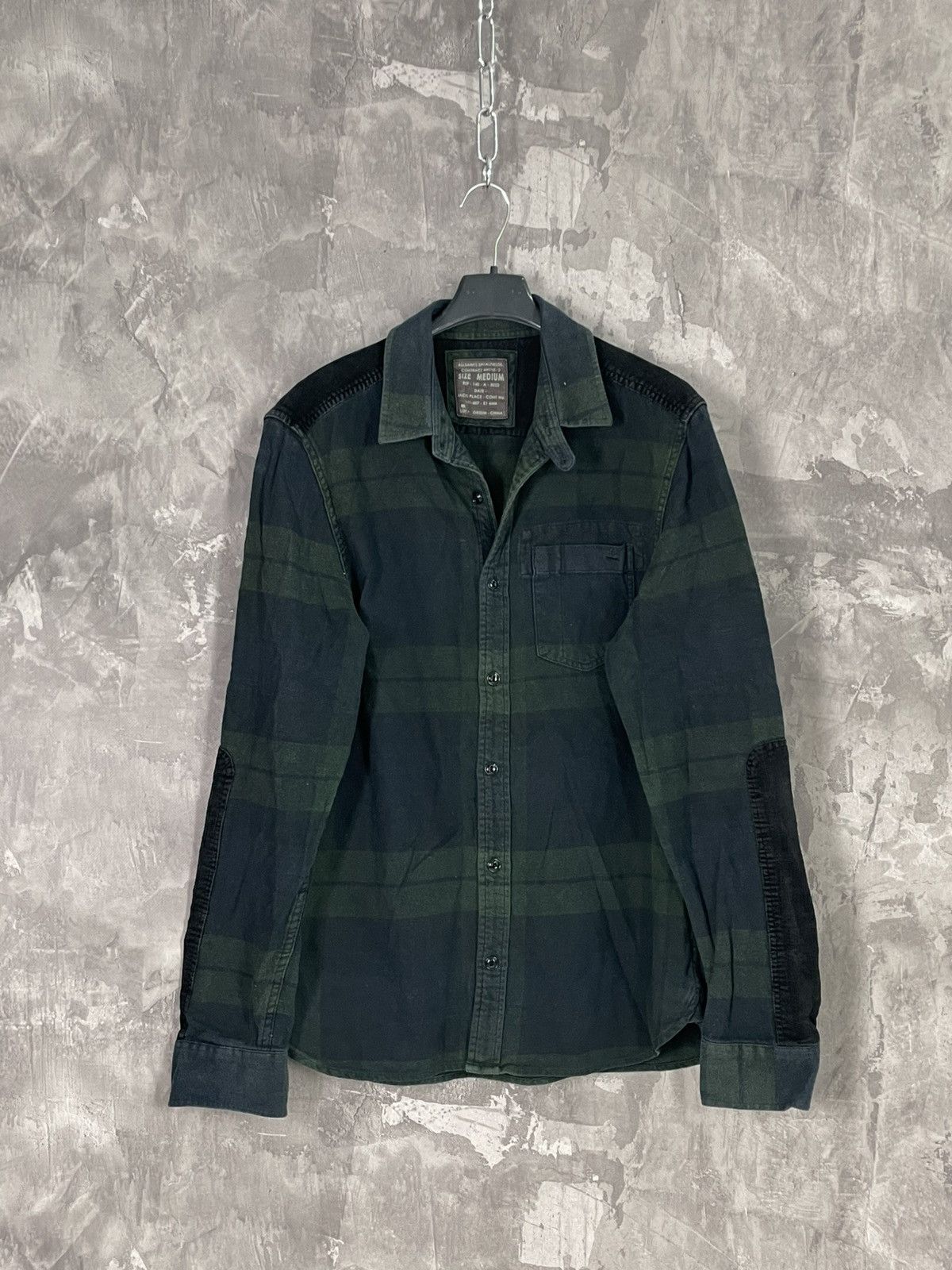 Allsaints × Japanese Brand Allsaints Pocket Striped Check Overshirt Jacket Shirt Size US M / EU 48-50 / 2 - 1 Thumbnail
