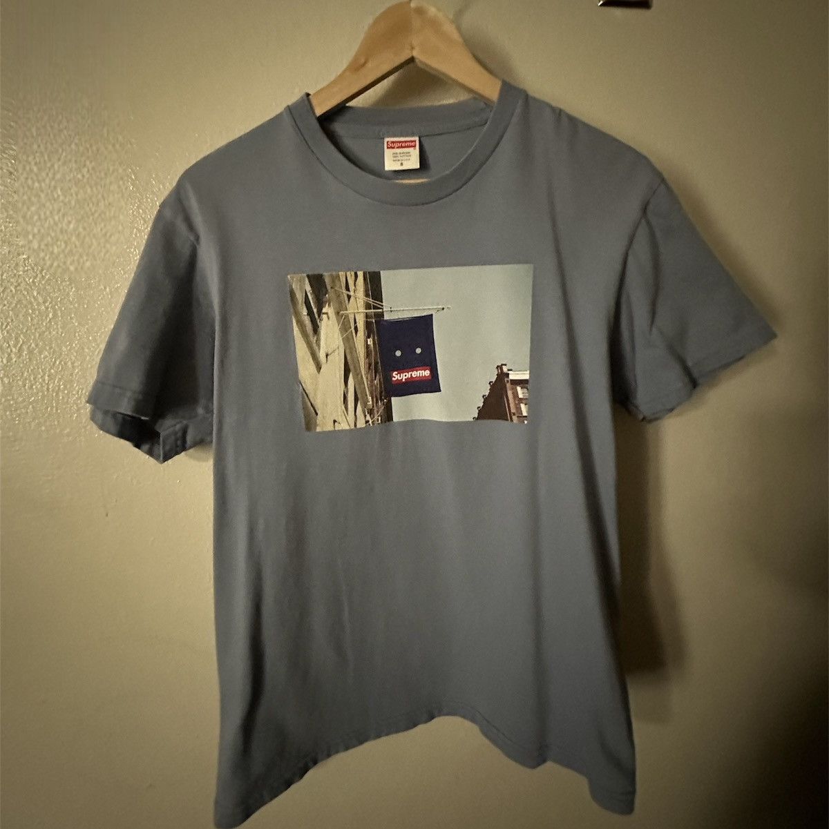 Supreme Supreme Banner Tee Blue Small Size US S / EU 44-46 / 1 - 1 Thumbnail