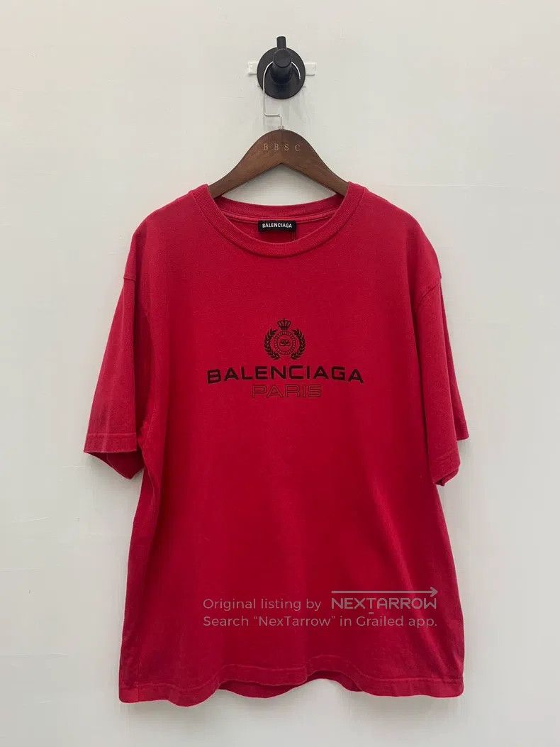Balenciaga Balenciaga Logo Lettering T-Shirt Size US S / EU 44-46 / 1 - 1 Thumbnail