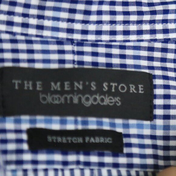 Bloomingdale's The Men's Bloomingdale's Gingham Button Down Stretch Fabric Size US L / EU 52-54 / 3 - 3 Thumbnail