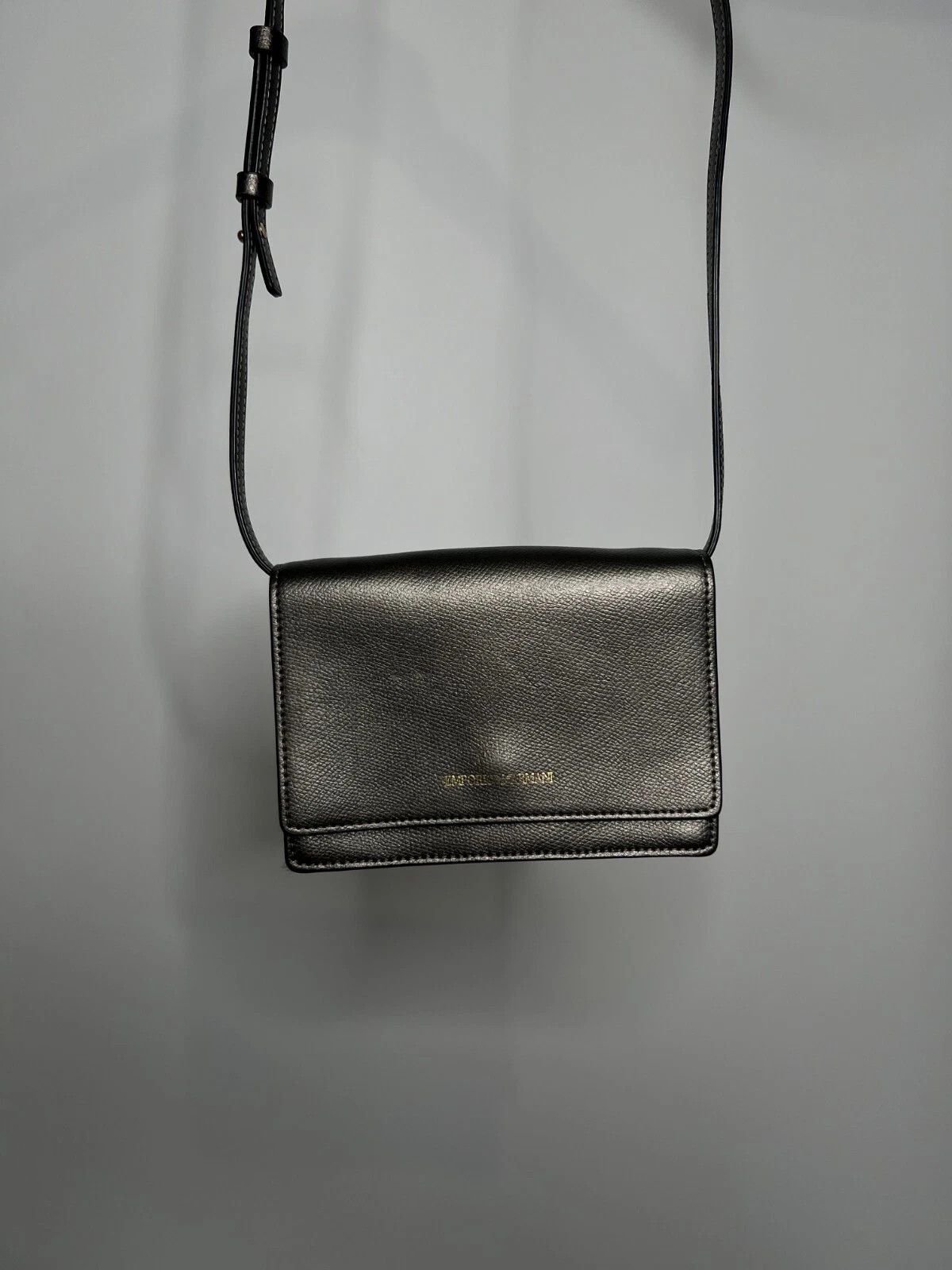 Emporio Armani Emporio Armani Acciaio & Nero Small Cross Body Bag Size ONE SIZE - 1 Thumbnail