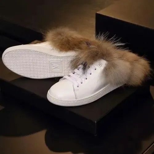 Louis Vuitton Louis Vuitton Casual Sneakers with Fur Trim -2508 Size US 7.5 / EU 40-41 - 7 Thumbnail