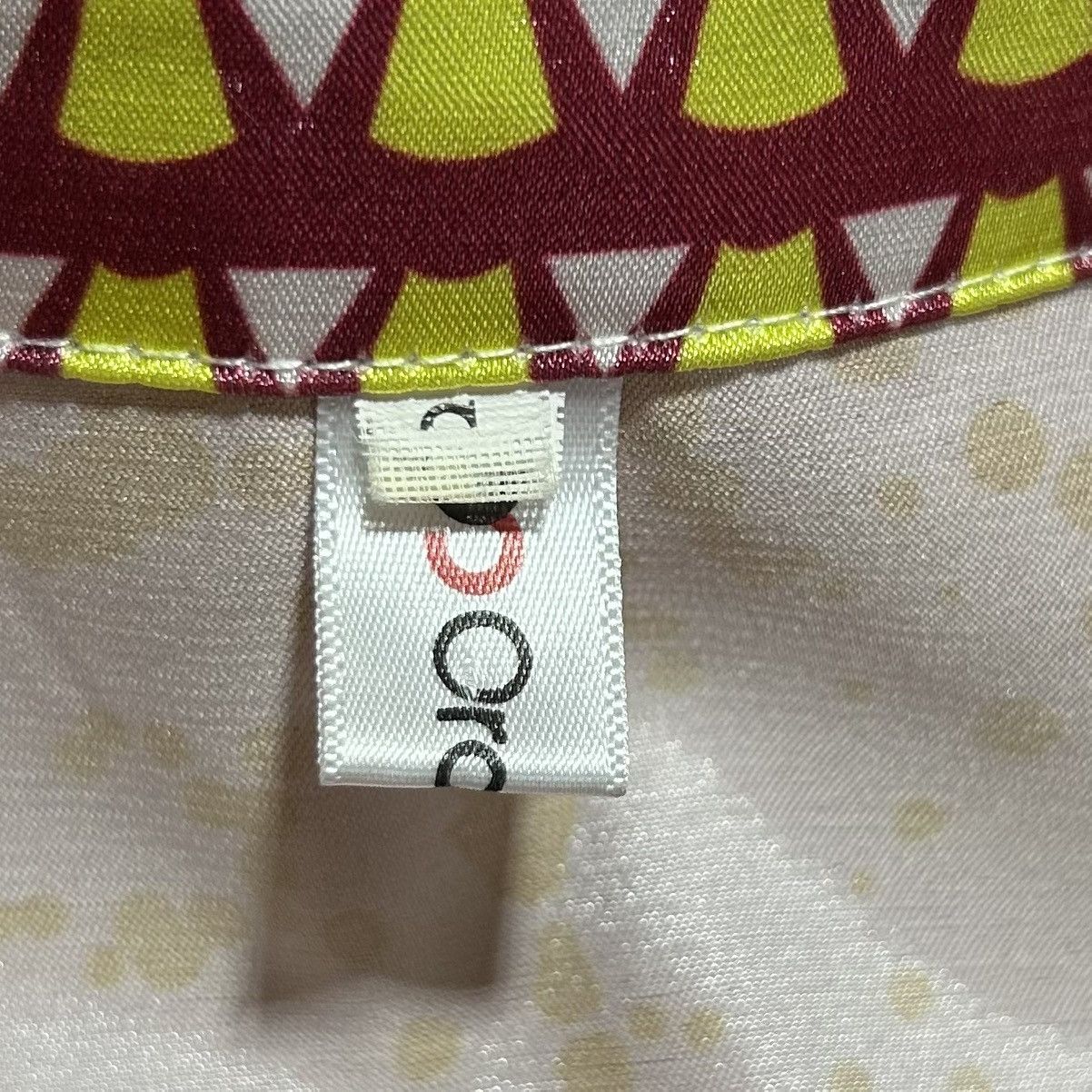 Other OC Order Plus Silky Button Down Shirt Geometric Womens Small Size S / US 4 / IT 40 - 2 Thumbnail
