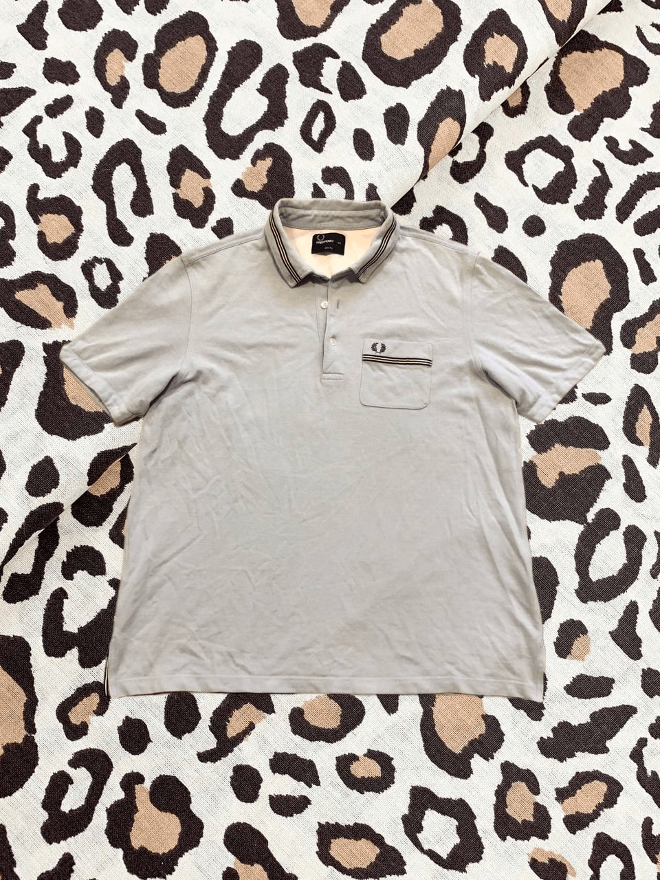 Fred Perry Fred Perry Light Blue T-Shirt With Dark Stripes To Collar Size US XXL / EU 58 / 5 - 1 Thumbnail