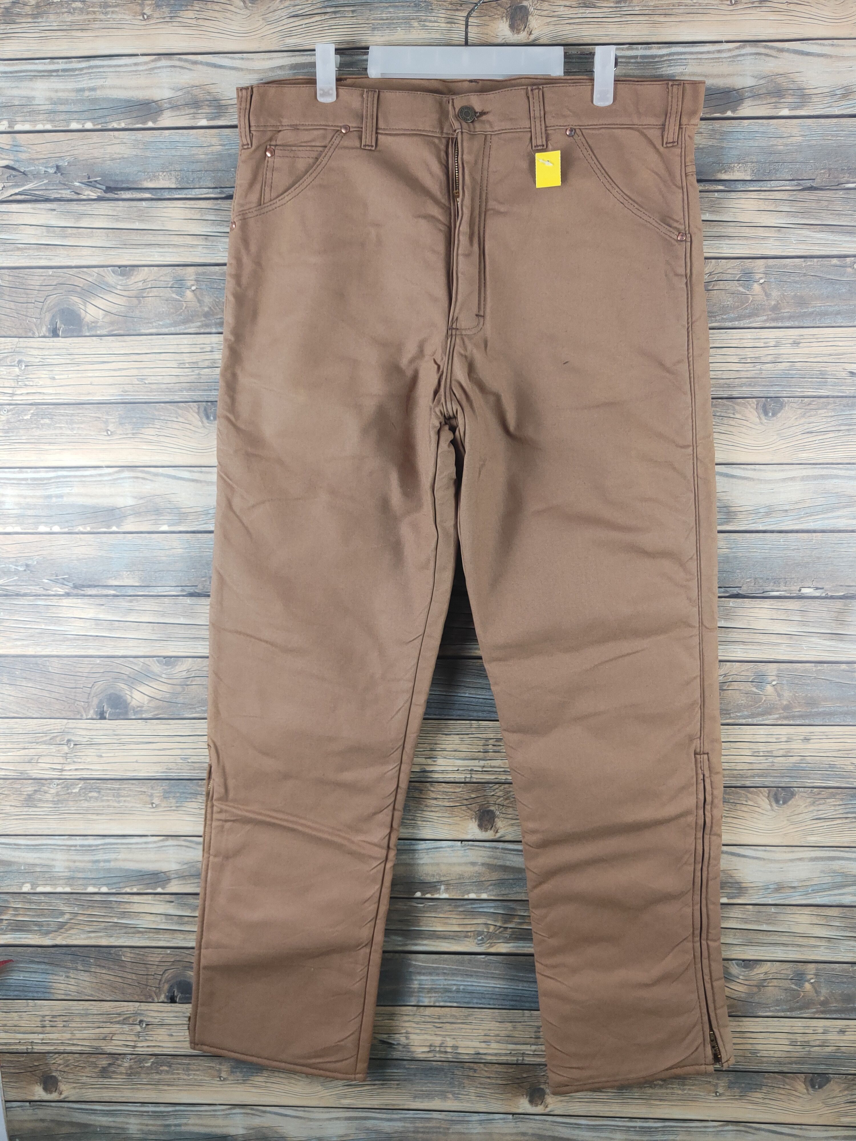 Japanese Brand DL Key Brown Multipocket Casual Pants #2733 Size US 37 - 1 Thumbnail