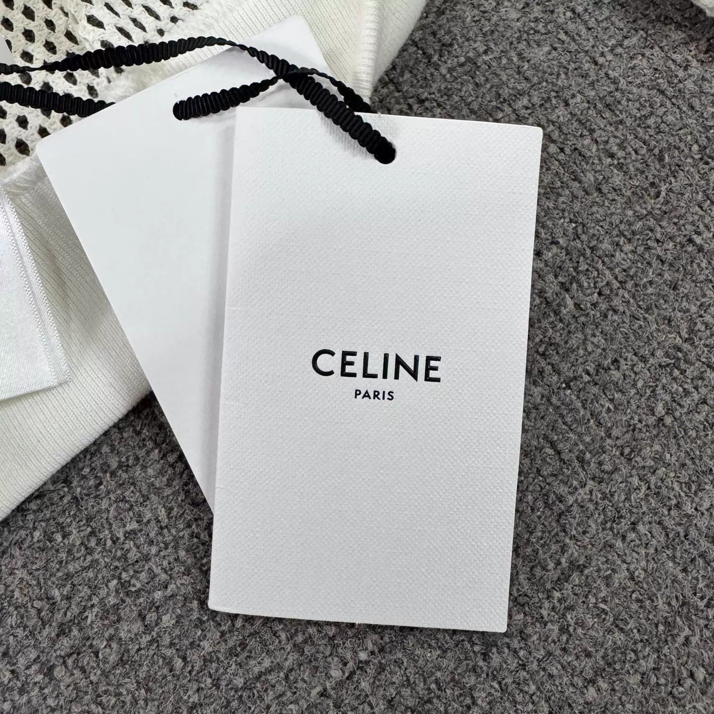 Celine Celine grid cut-out letter logo hoodie M Size M / US 6-8 / IT 42-44 - 4 Thumbnail