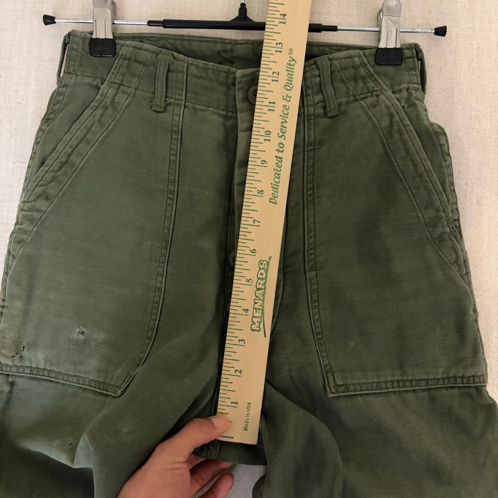 Other VTG Military Fatigue OG107 Button Fly Army Sateen Sz24 Pants Size US 26 / EU 42 - 10 Thumbnail