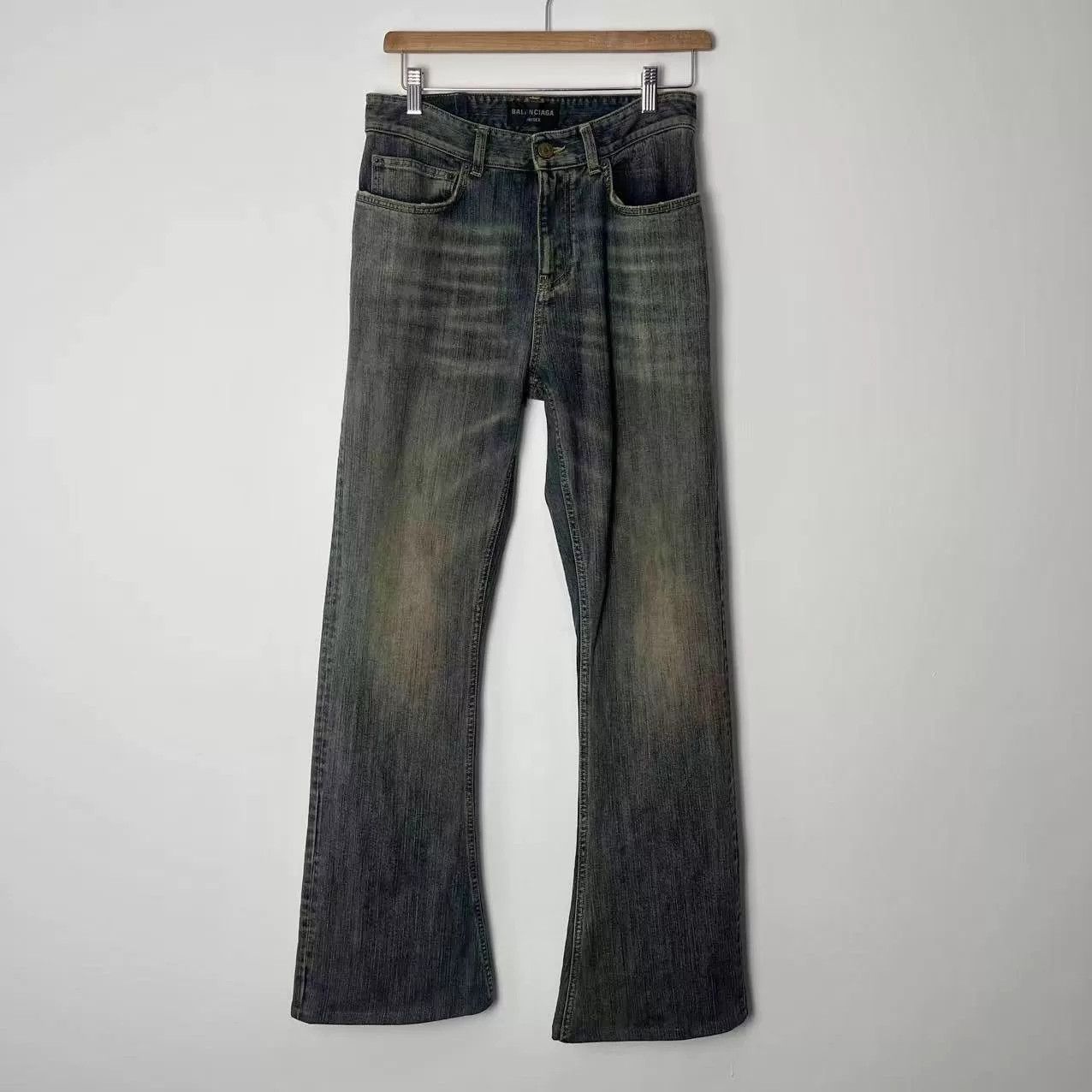 Balenciaga 23AW Bootcut Faded Jeans