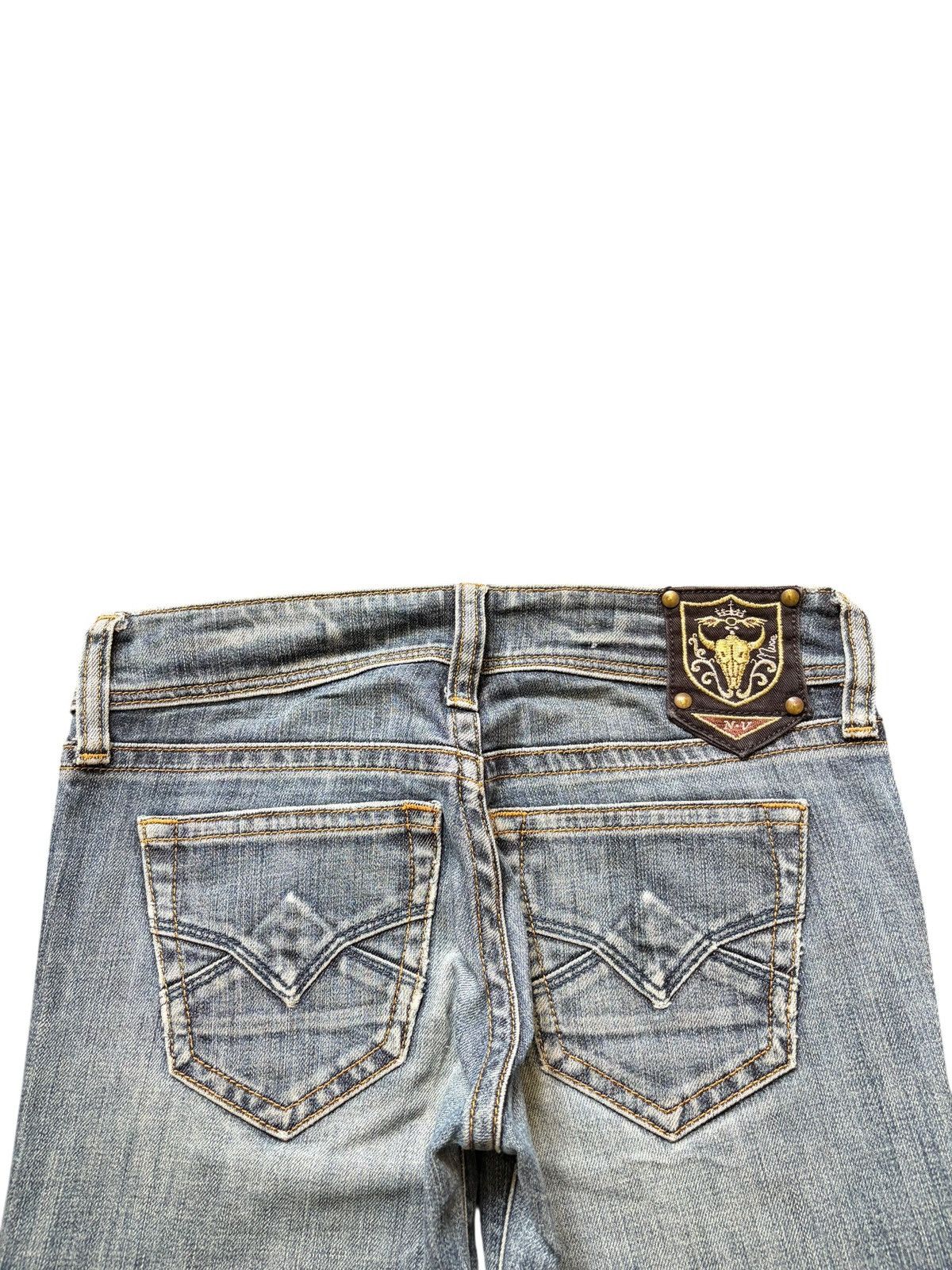 Diesel Vintage Japanese Brand Distress Low Rise Flare Jeans Size 28" / US 6 / IT 42 - 4 Thumbnail