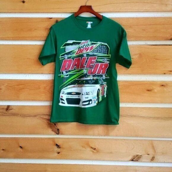 NASCAR Nascar Vintage Graphic Dale Earnhardt Green Crew Neck Short Size US M / EU 48-50 / 2 - 1 Thumbnail