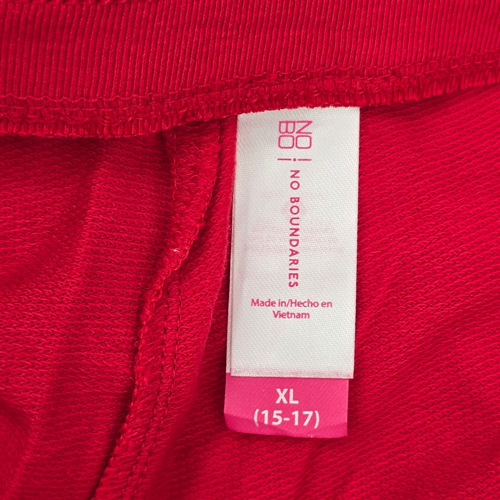 Other No Boundaries Red White Lounge Stretch Shorts Plus XL 15-17 Size 38" / US 16 / IT 52 - 4 Thumbnail