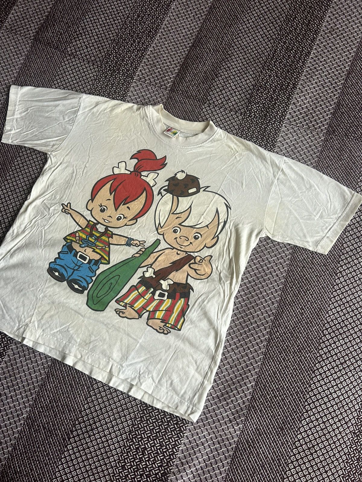 Vintage Vintage 90s FlintStones Tee Single Stitch Streetwear Size M Size US M / EU 48-50 / 2 - 2 Thumbnail