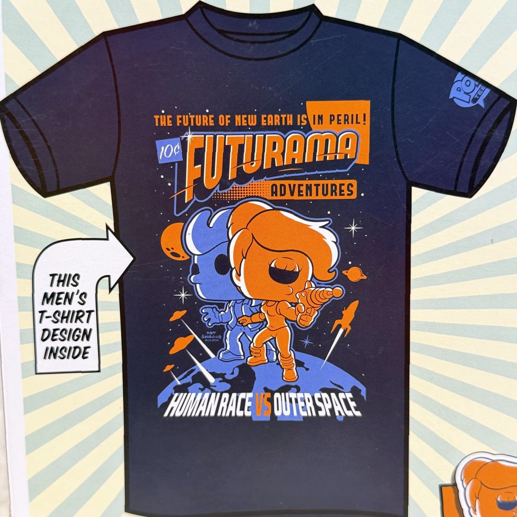 Vintage Funko Pop Tees Futurama Fry & Leela Shirt Mens XL Graphic Tee Limited Edition Size US XL / EU 56 / 4 - 7 Thumbnail