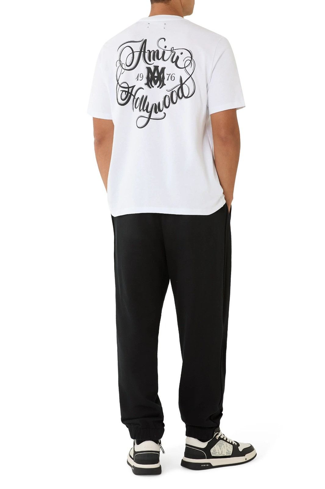 Amiri os11x0326 Hollywood T-Shirt in White Size US M / EU 48-50 / 2 - 2 Thumbnail