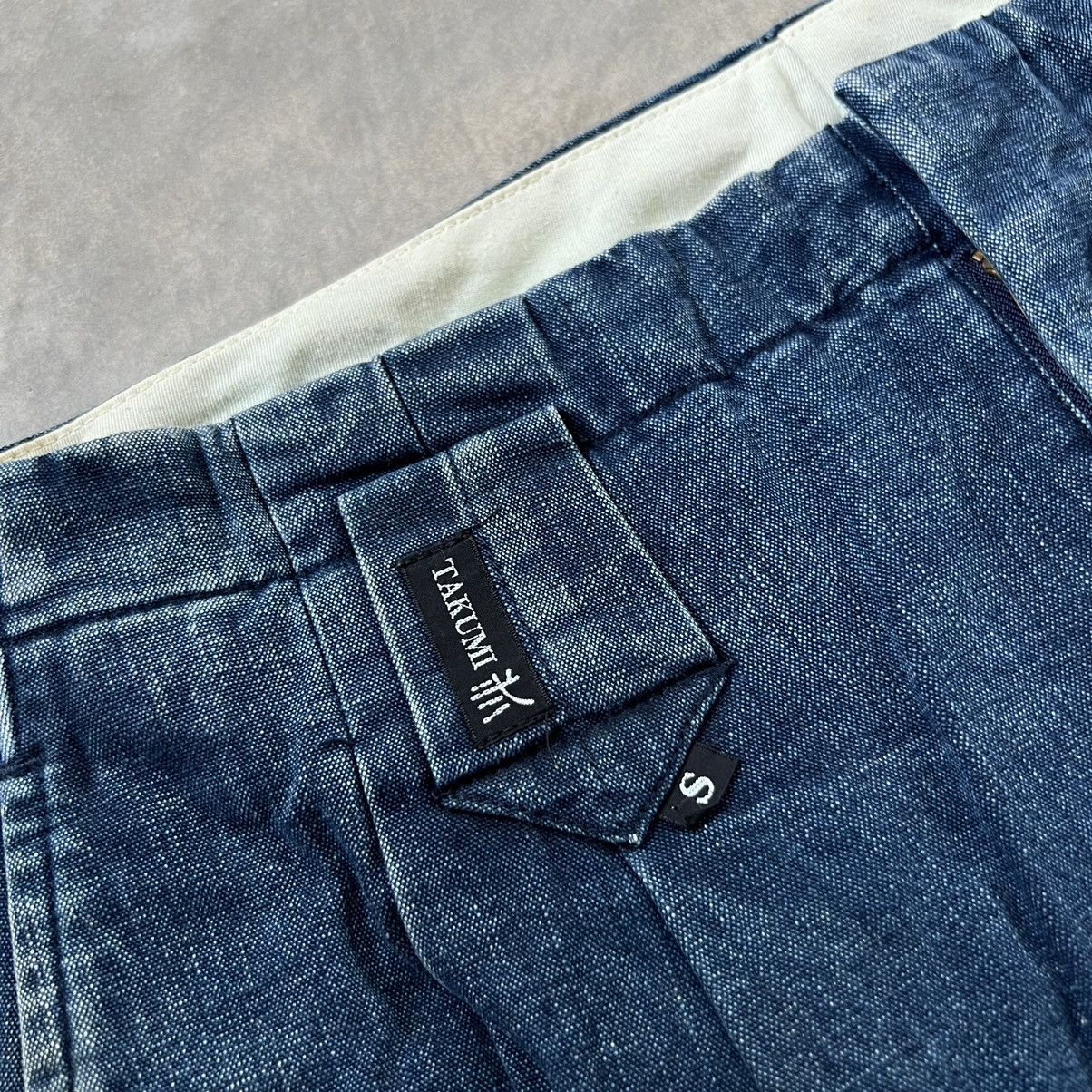 Japanese Brand Vintage Takumi Faded Balloon denim pants Size US 33 - 5 Thumbnail
