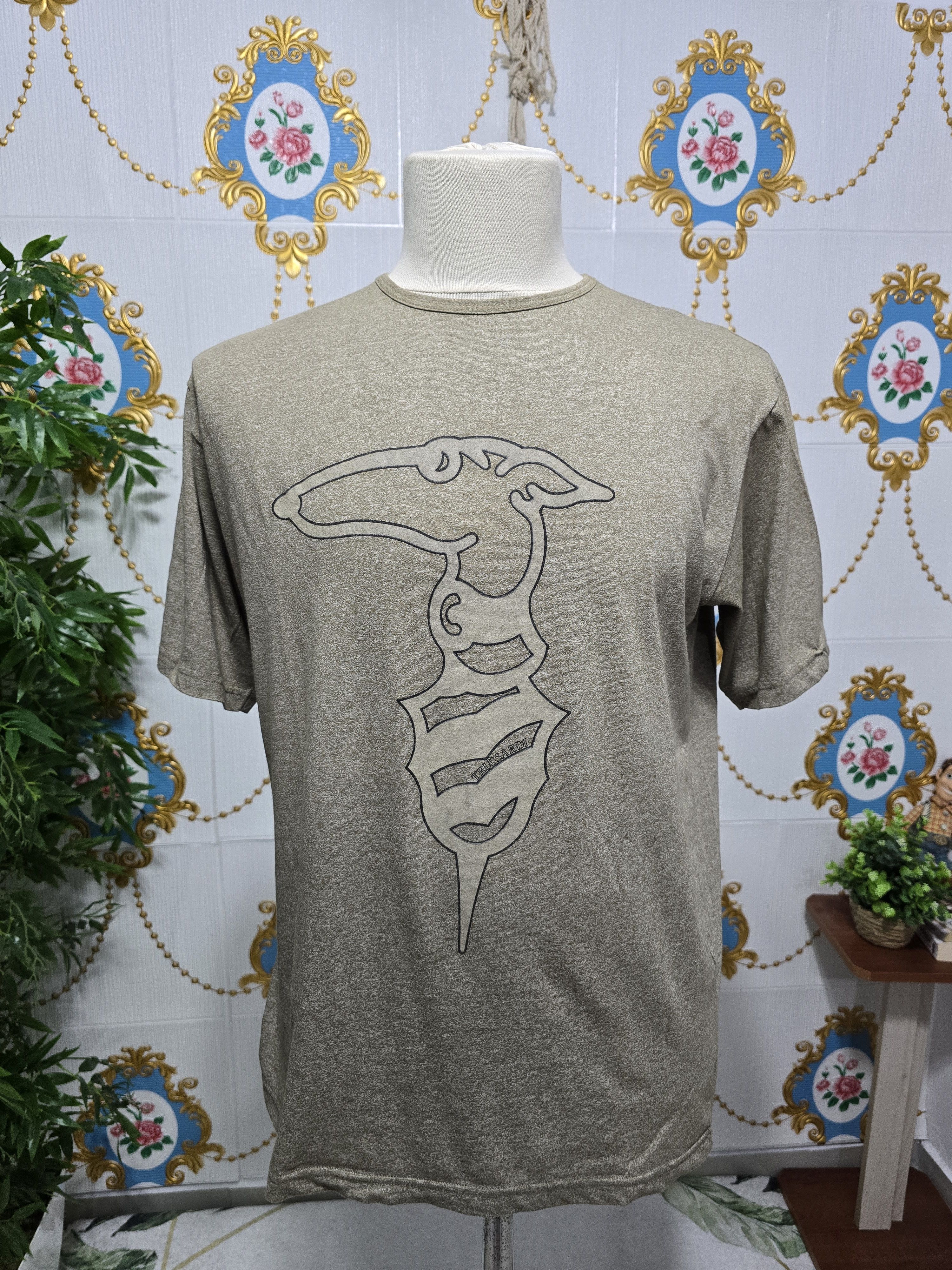 Trussardi × Vintage TRUSSARDI vintage rare big logo t-shirt Size MEDIUM Size US M / EU 48-50 / 2 - 1 Thumbnail