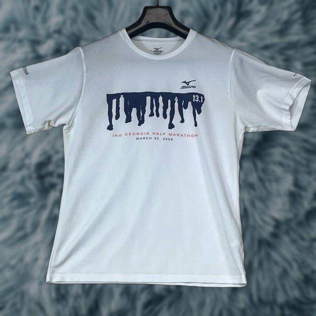 Mizuno Mizuno T-Shirt 2008 ING Georgia Half Marathon Race Size M White Unisex Adults Medium Size US M / EU 48-50 / 2 - 1 Thumbnail