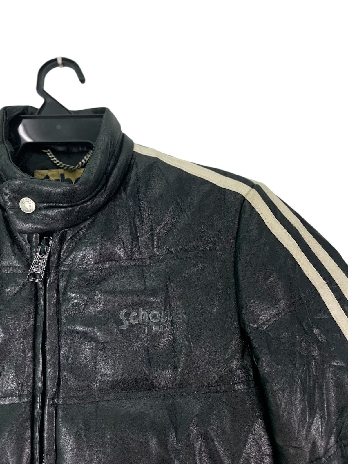 Schott Vtg rare SCHOTT NYC cafe racer leather jacket Size US S / EU 44-46 / 1 - 2 Thumbnail