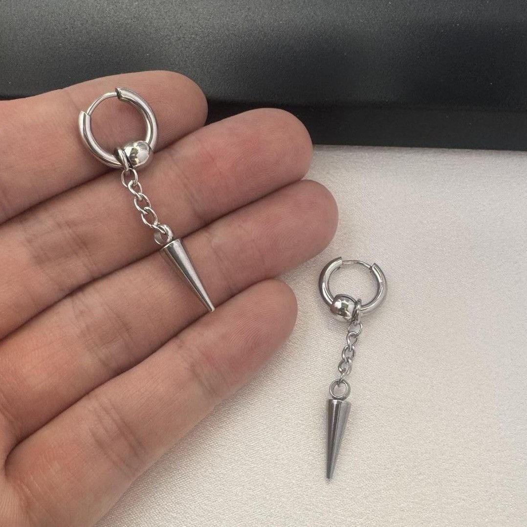 Other Triangle Cone Dangle Drop Earrings for Men Women Unisex Size ONE SIZE - 3 Thumbnail