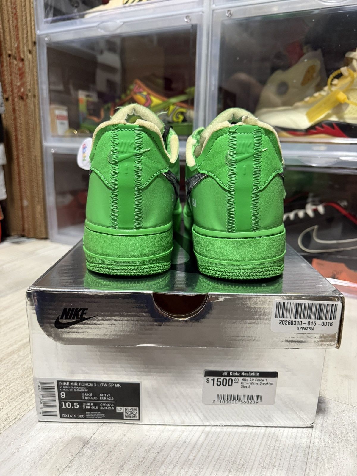 Nike × Off-White Off-White Nike Air Force 1 Low SP Brooklyn Size US 9 / EU 42 - 5 Thumbnail
