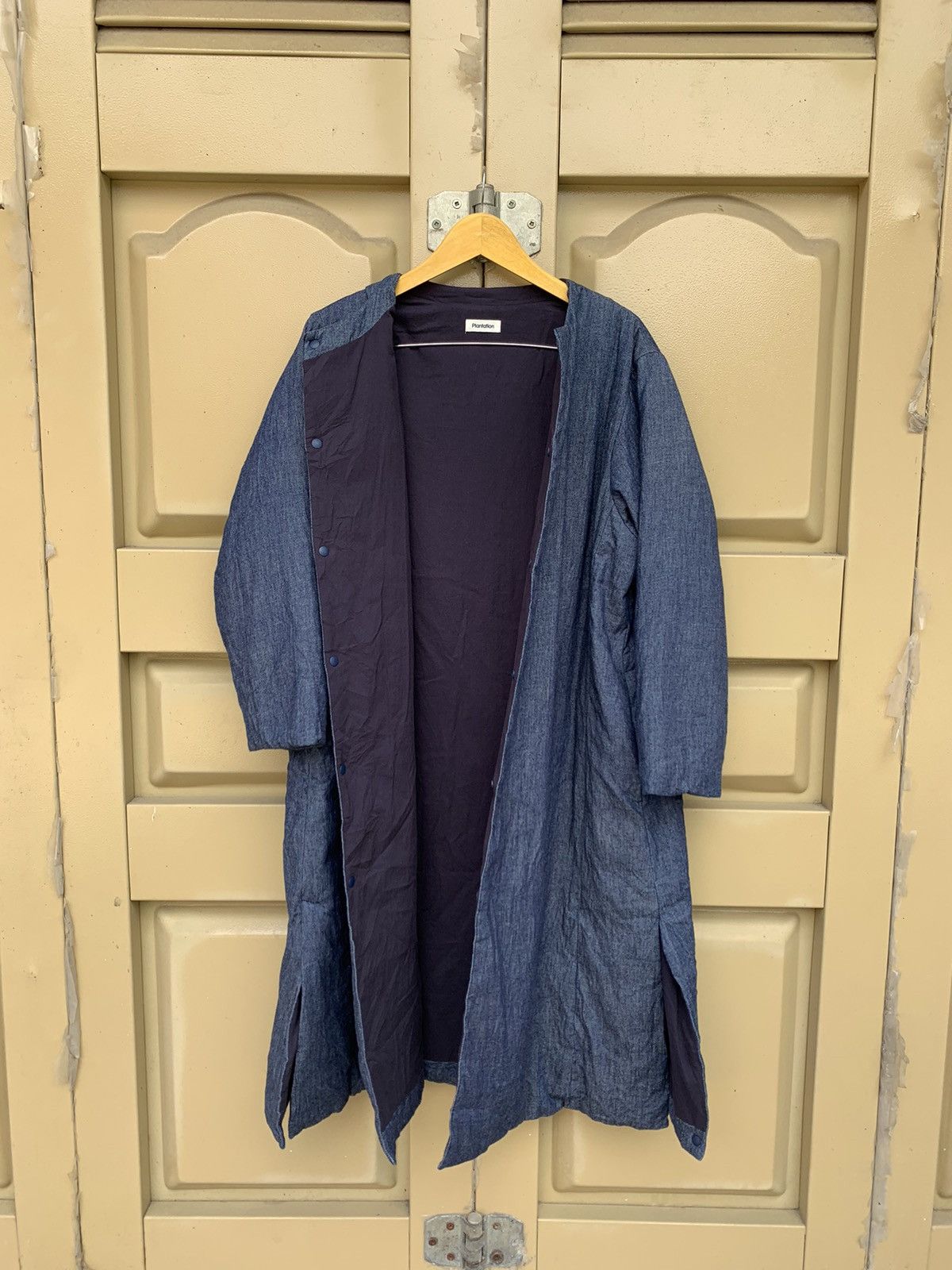 Issey Miyake × Japanese Brand Vintage Issey Miyake Indigo Long Jacket Size US M / EU 48-50 / 2 - 3 Thumbnail