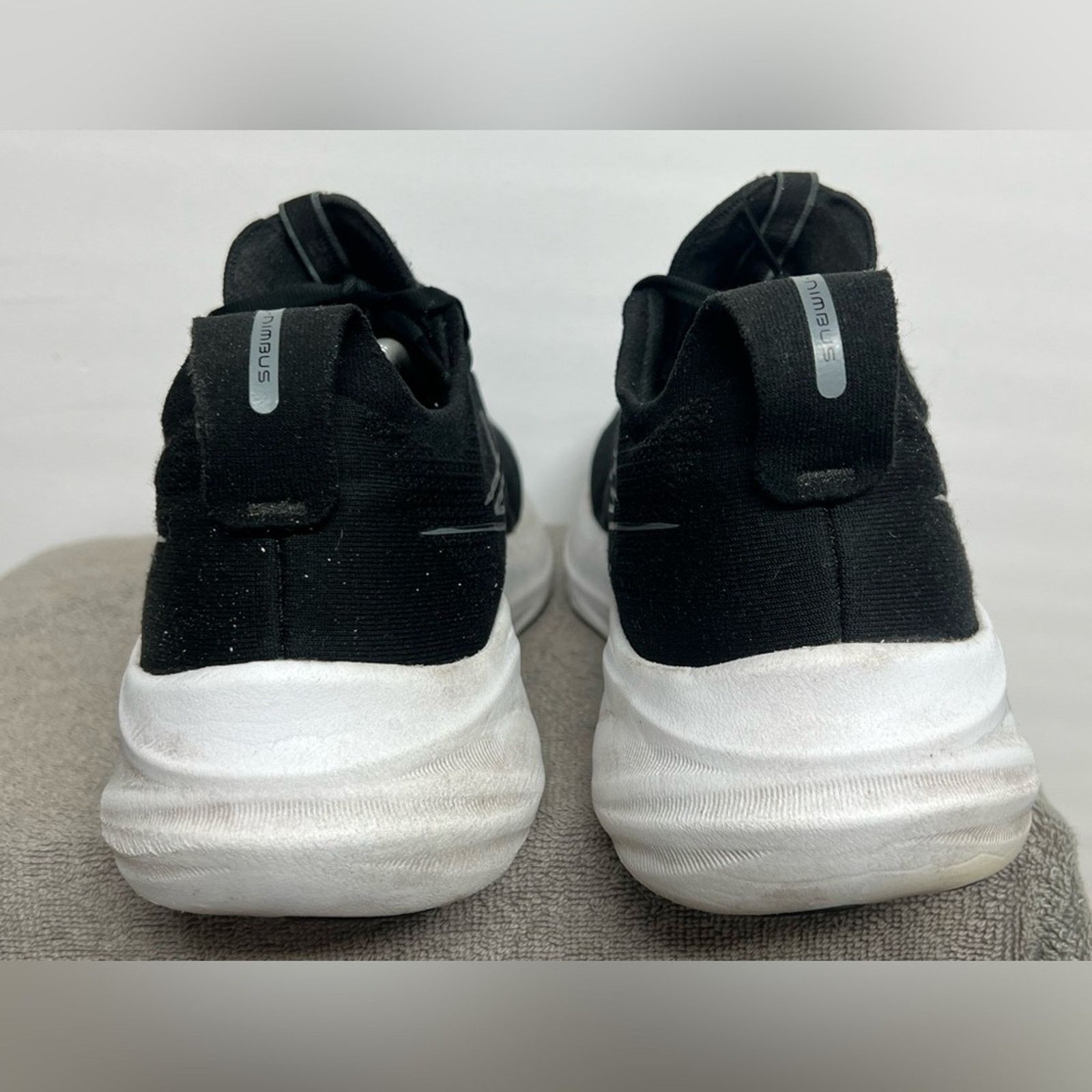 Asics ASICS Gel Nimbus 26 Black White Men's Running Shoes Sneakers Size US 12 / EU 45 - 7 Thumbnail