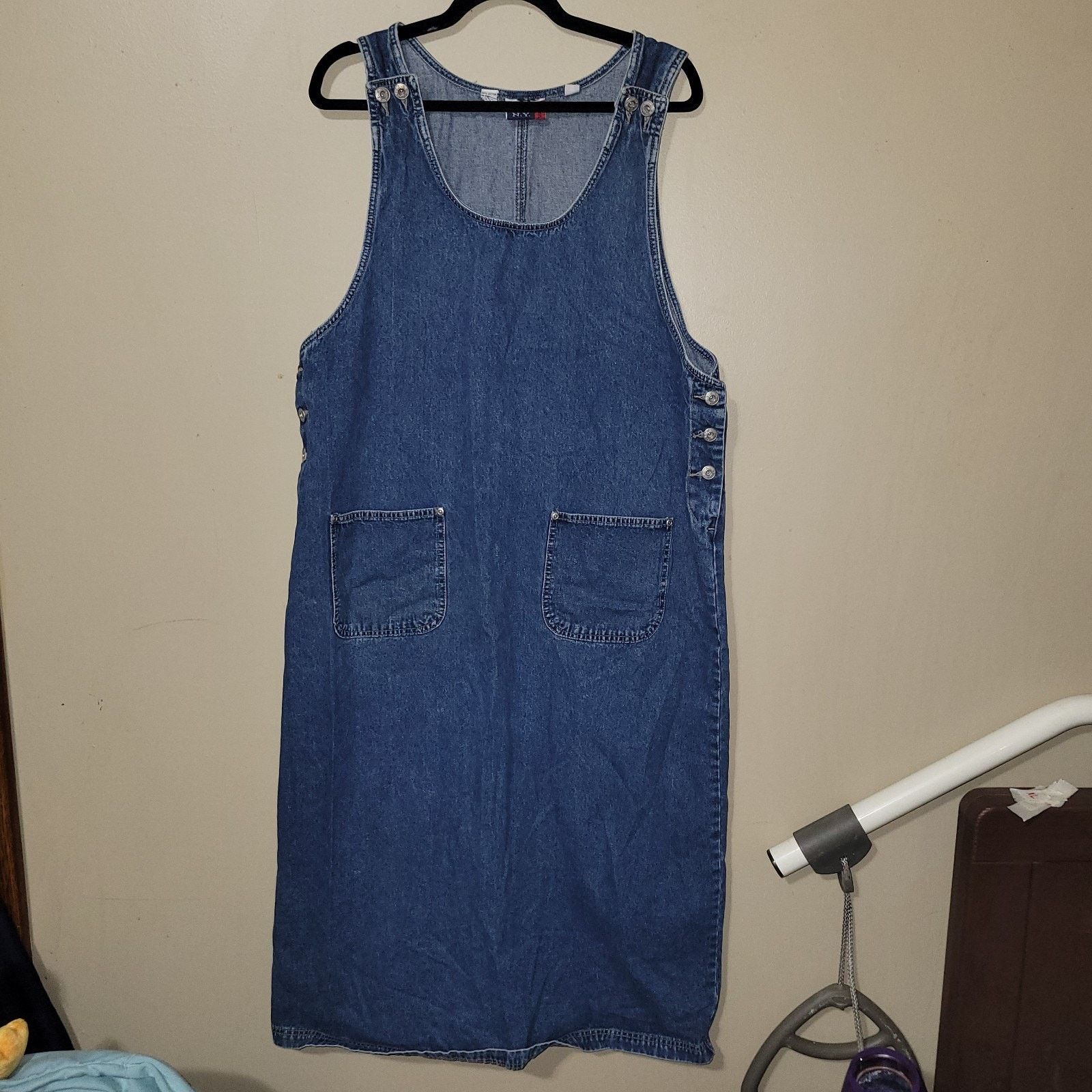 & Other Stories Vintage J.L. N.Y. Denim Jean Dress Womens 1X Cottage Size XL / US 12-14 / IT 48-50 - 1 Thumbnail