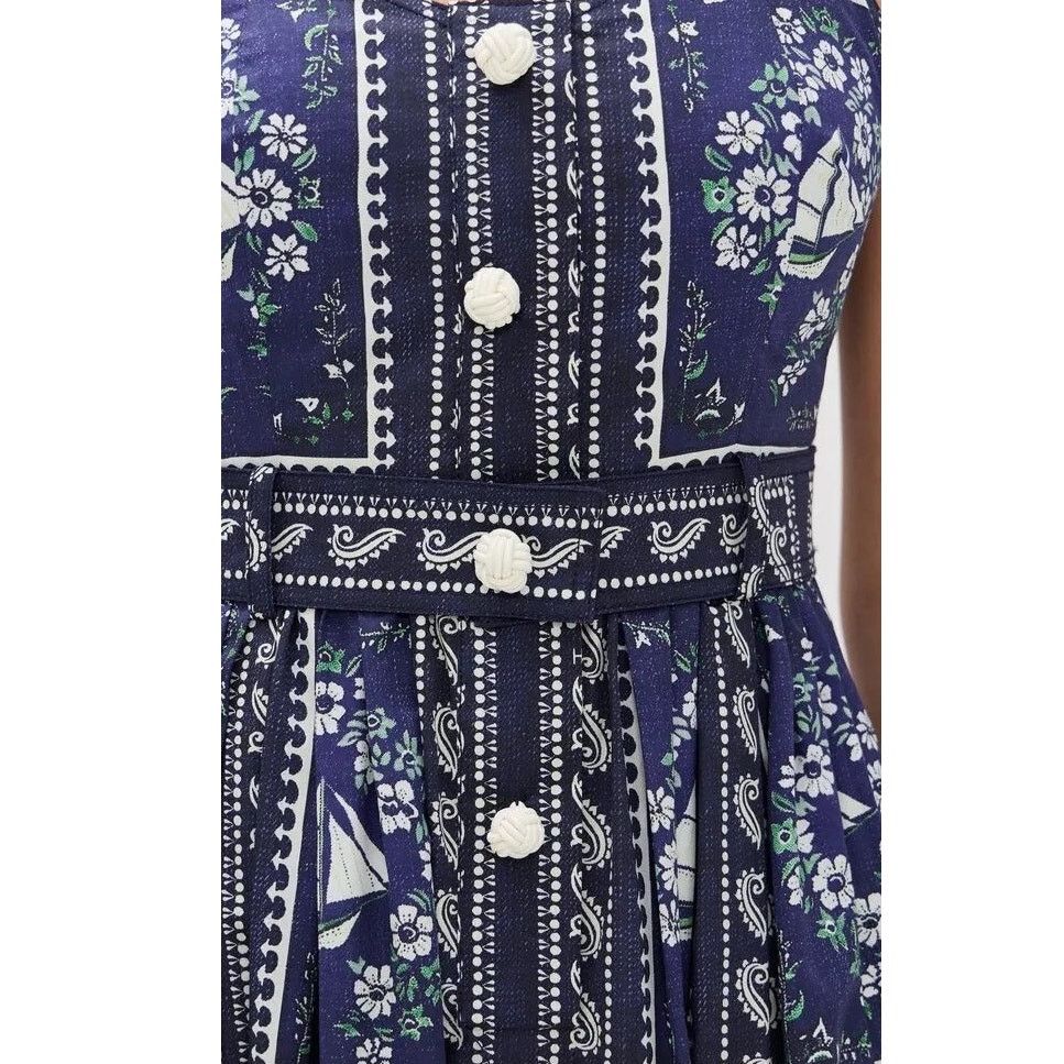 Hunter Bell Hunter Bell Bon Voyage Cleo Dress nautical print size 12 Size XL / US 12-14 / IT 48-50 - 17 Thumbnail