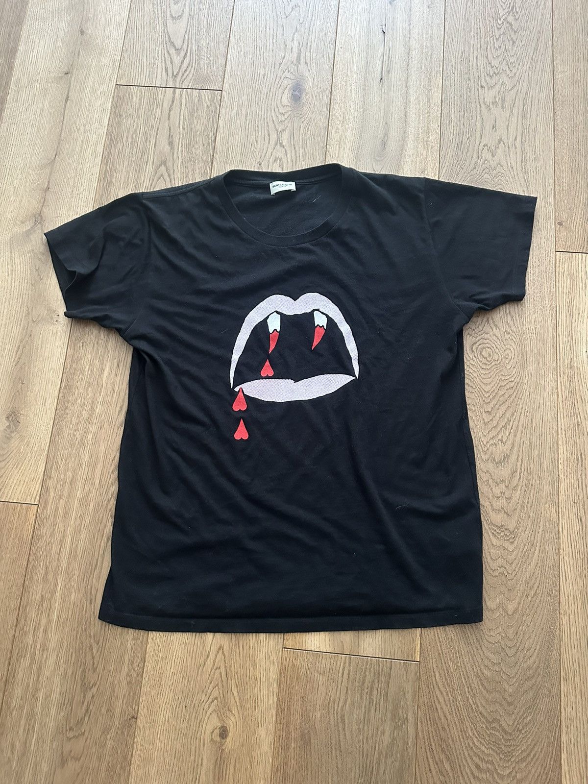 Saint Laurent Paris Saint Laurent Bloodluster Lips T-Shirt