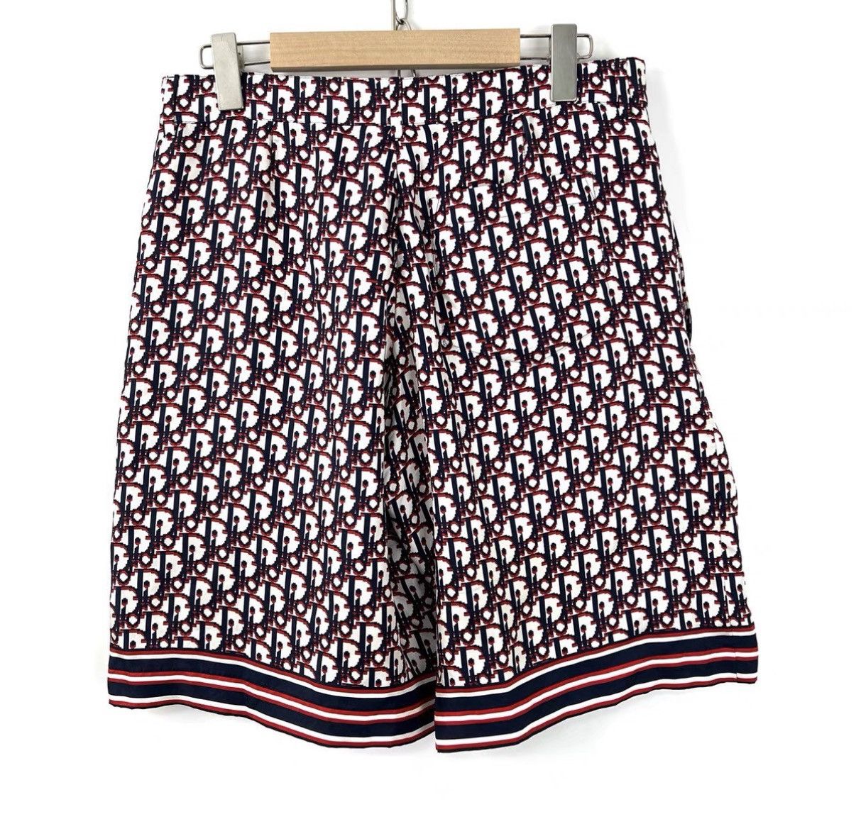 Dior Dior Classic Oblique Full Logo Silk Shorts K12 Size 32" / US 10 / IT 46 - 2 Thumbnail