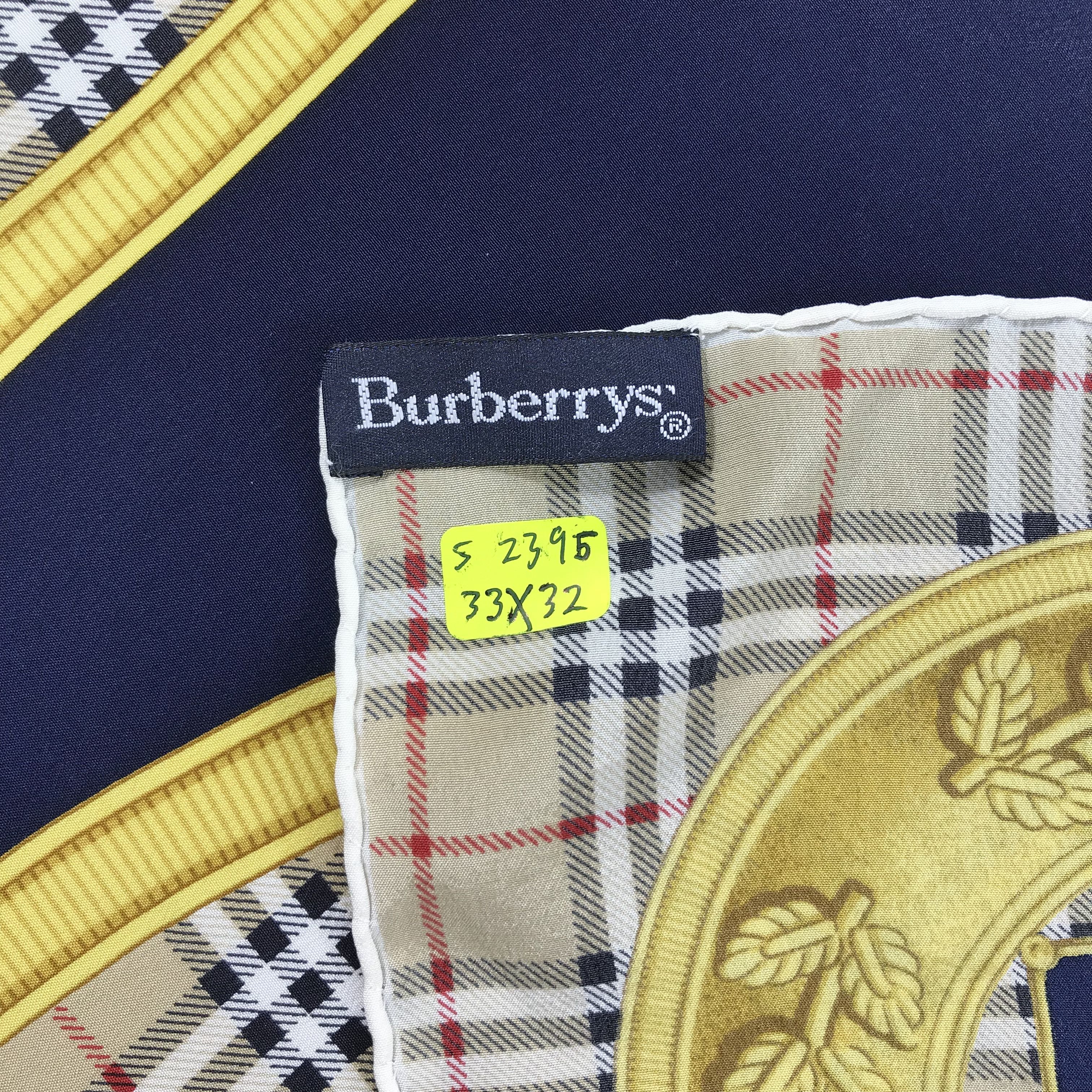 Burberry Vintage Burberry Silk Scarf - S2395 Size ONE SIZE - 5 Thumbnail