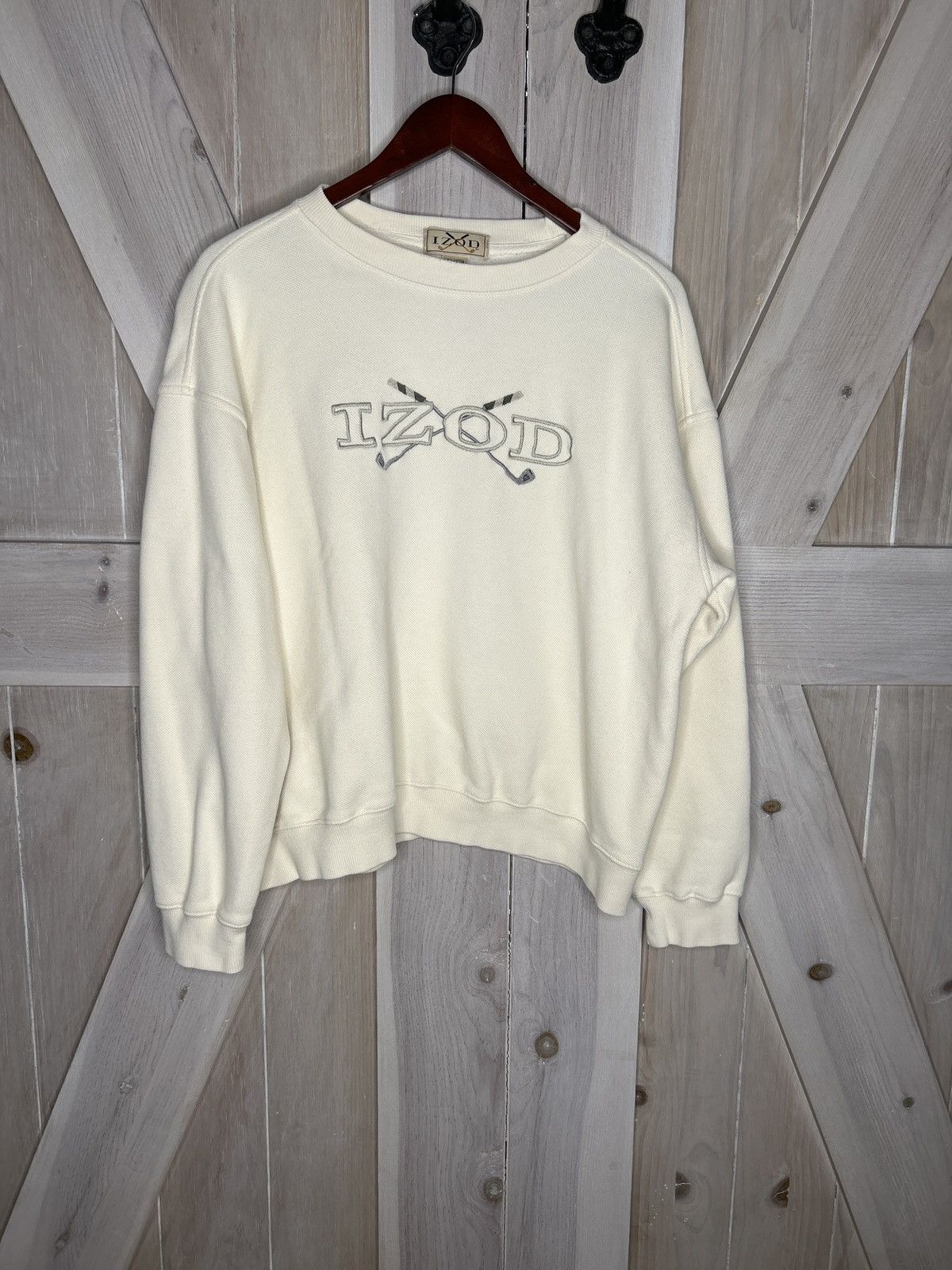 Izod × Vintage Vintage Cream Izod sweater Size US L / EU 52-54 / 3 - 1 Thumbnail