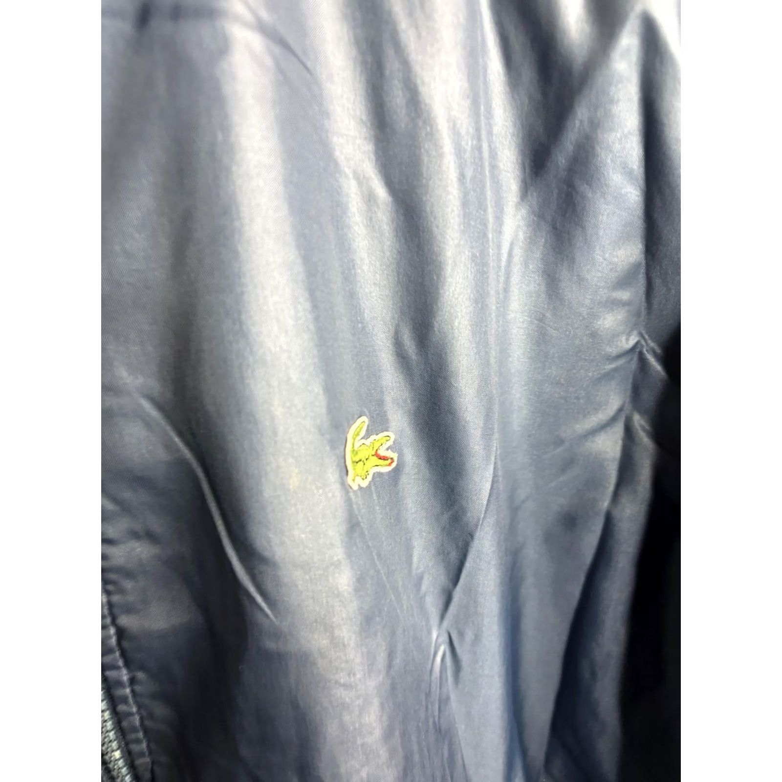 Lacoste Lacoste Jacket Mens XL Blue Nylon Windbreaker Full Zip Logo Casual Size US XL / EU 56 / 4 - 2 Thumbnail