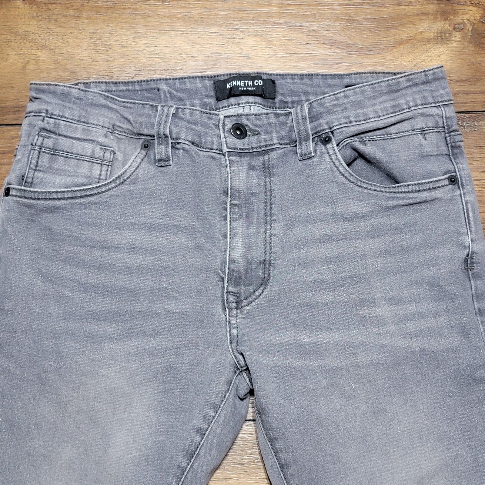 Kenneth Cole Kenneth Cole Slim Fit Grey Denim Jeans - Size 32 X 32 Size US 32 / EU 48 - 2 Thumbnail