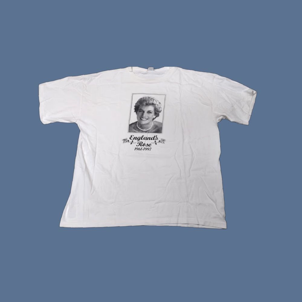 Vintage VINTAGE Princess Diana Memorial Shirt XL White England UK Queen Drake XL Size US XL / EU 56 / 4 - 1 Thumbnail