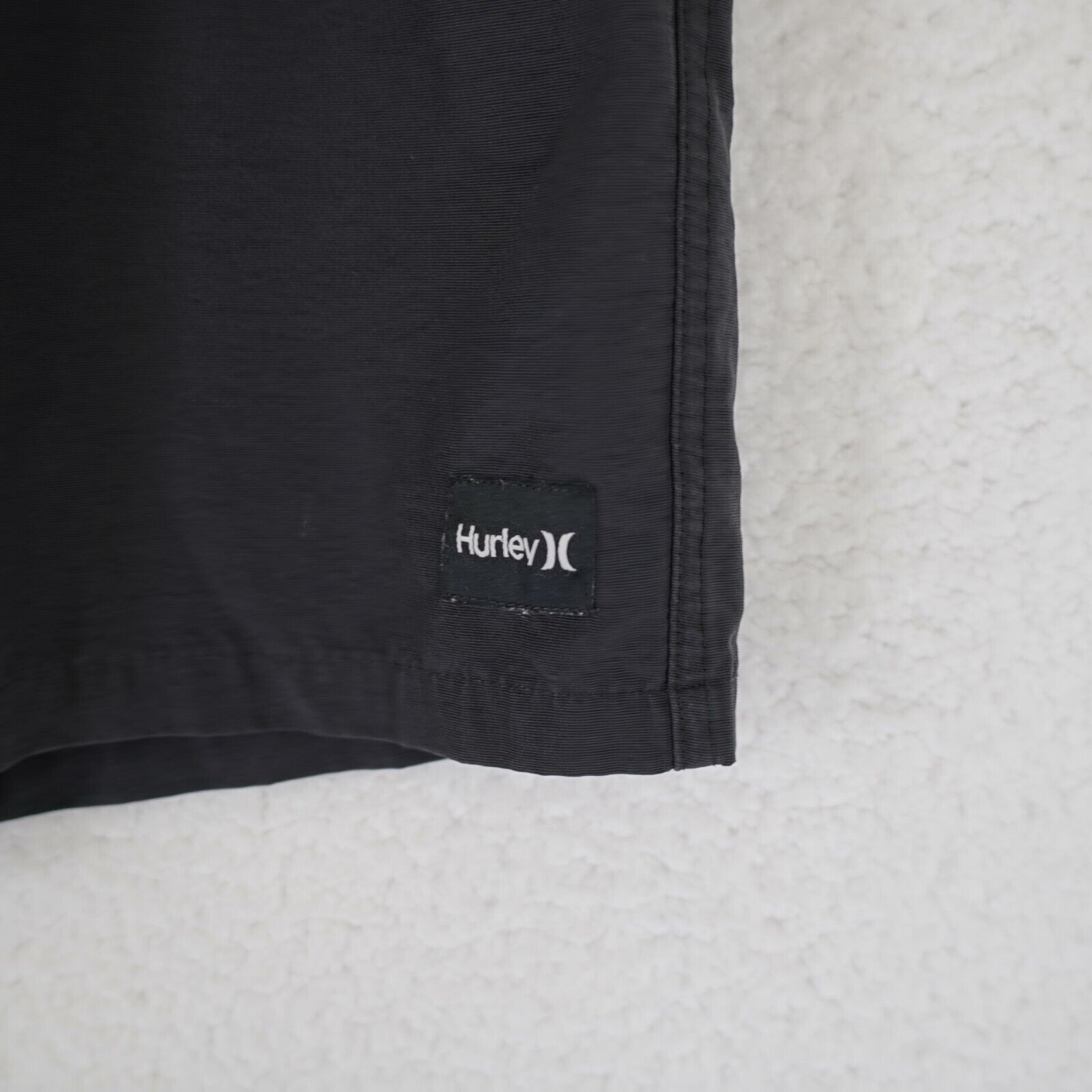 Hurley Hurley Black Drawstring Thick Swim Trunks Material Shorts 38 Size US 38 / EU 54 - 4 Thumbnail