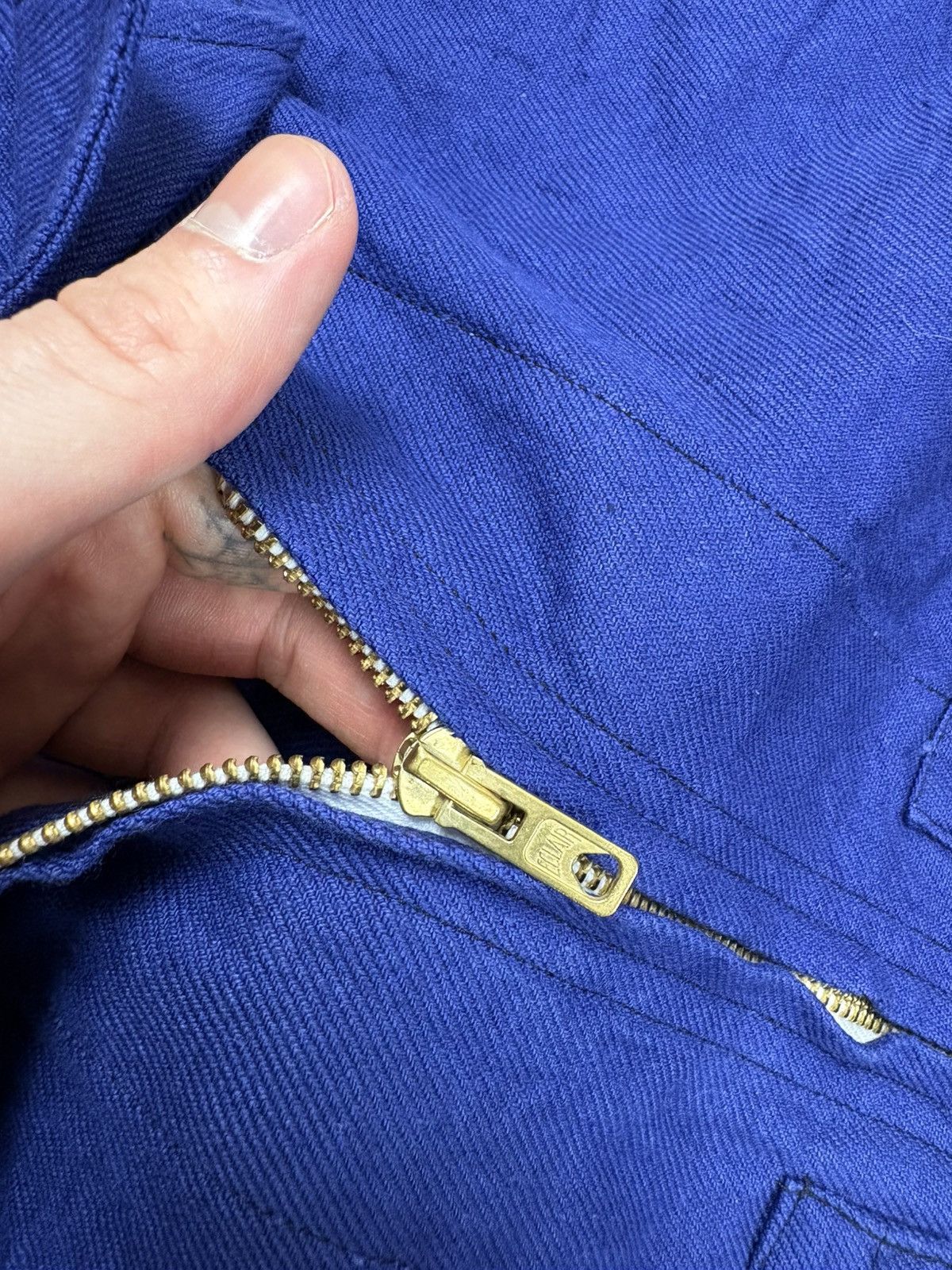 Le Laboureur 60s/70s french zip up coveralls sanfor jampsuit french chore Size US S / EU 44-46 / 1 - 7 Thumbnail