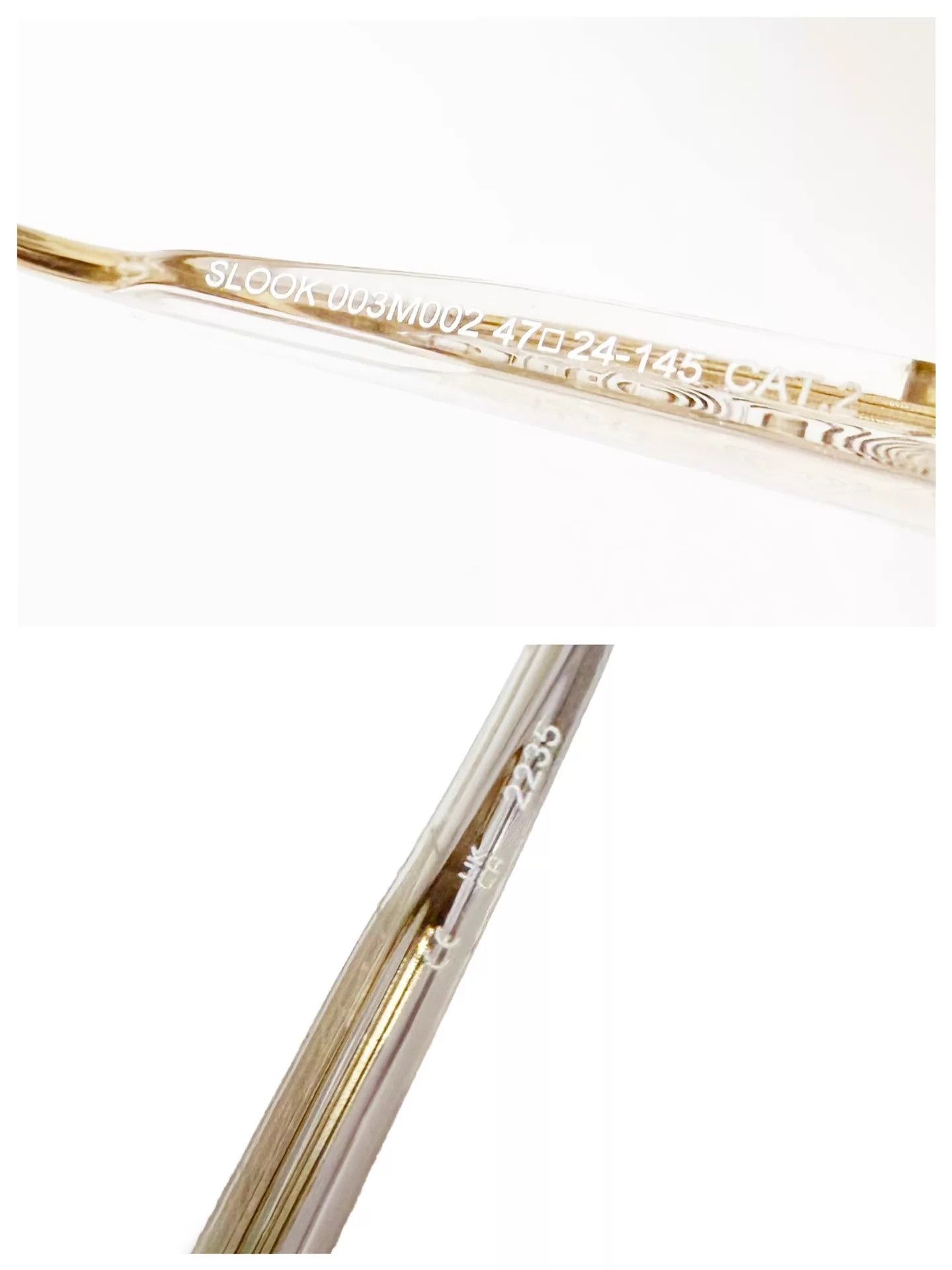 Yohji Yamamoto Yohji Yamamoto slook 003 clear acetate brown lens gold Size ONE SIZE - 8 Thumbnail