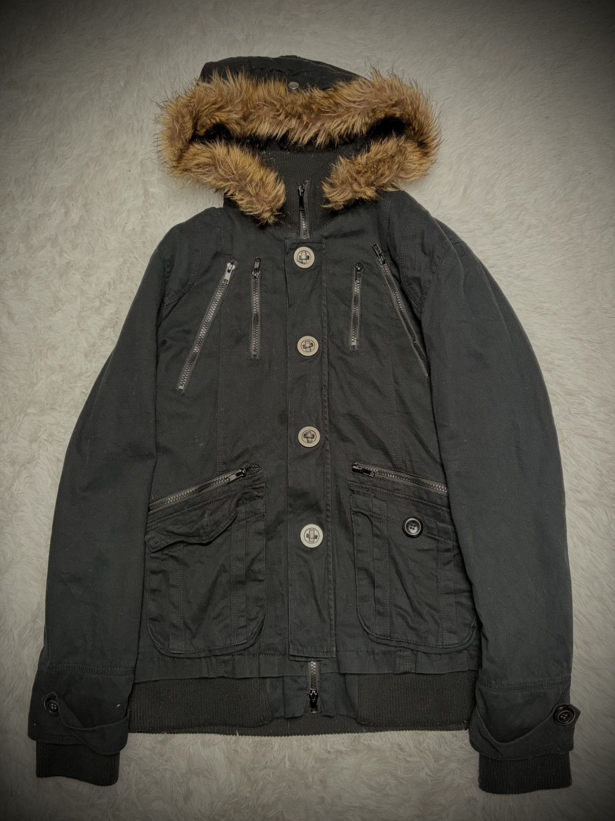 Japanese Brand Rare 2000s vkei In The Attic apocalypse fur jacket Size US L / EU 52-54 / 3 - 1 Thumbnail