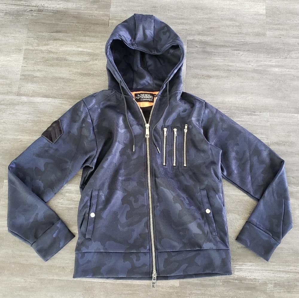 Designer New Designers | Colin Blue Night | Hoodie Zip Up Size US L / EU 52-54 / 3 - 3 Thumbnail