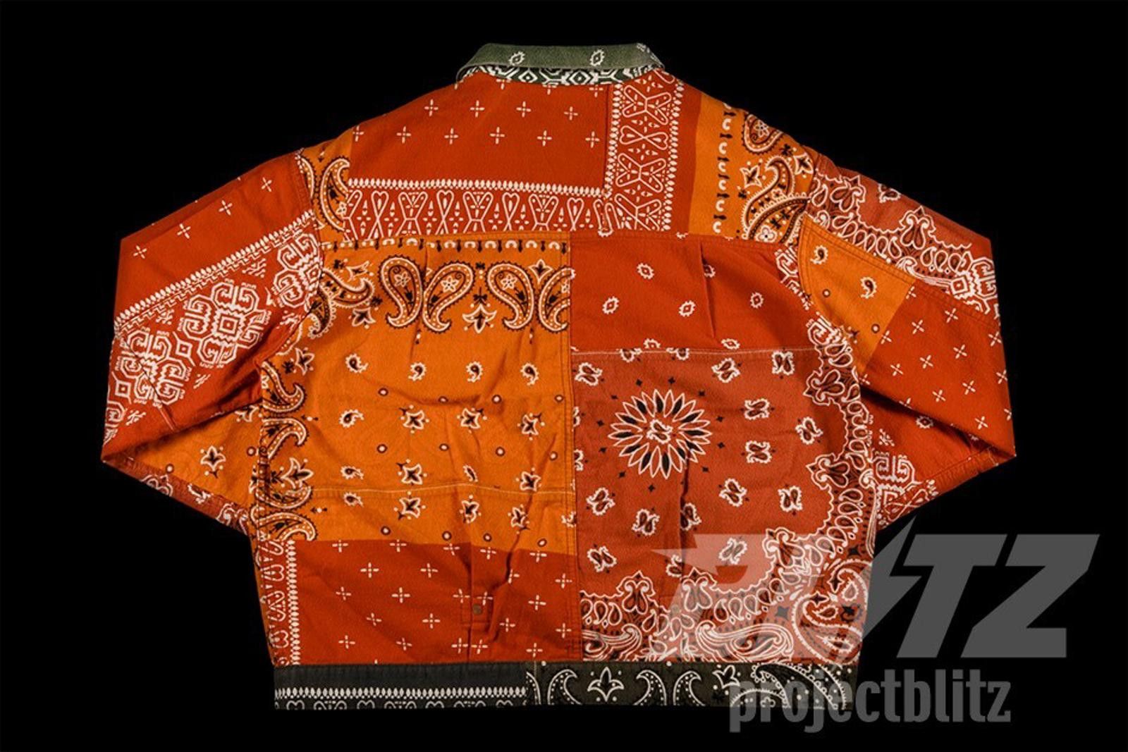 Kapital Kapital Flannel Reversible Bandana 1st Jacket Khaki Size 5 Size US XXL / EU 58 / 5 - 5 Thumbnail