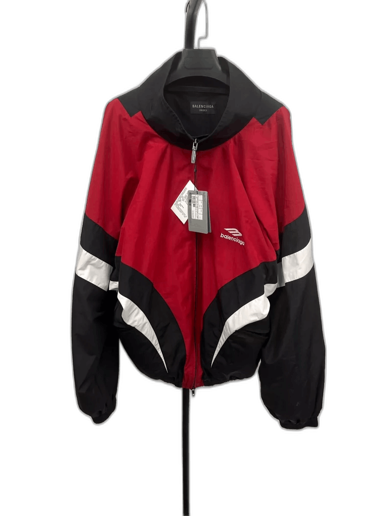 Balenciaga Balenciaga Summer Off Shoulder Red White Jacket Size US S / EU 44-46 / 1 - 1 Thumbnail